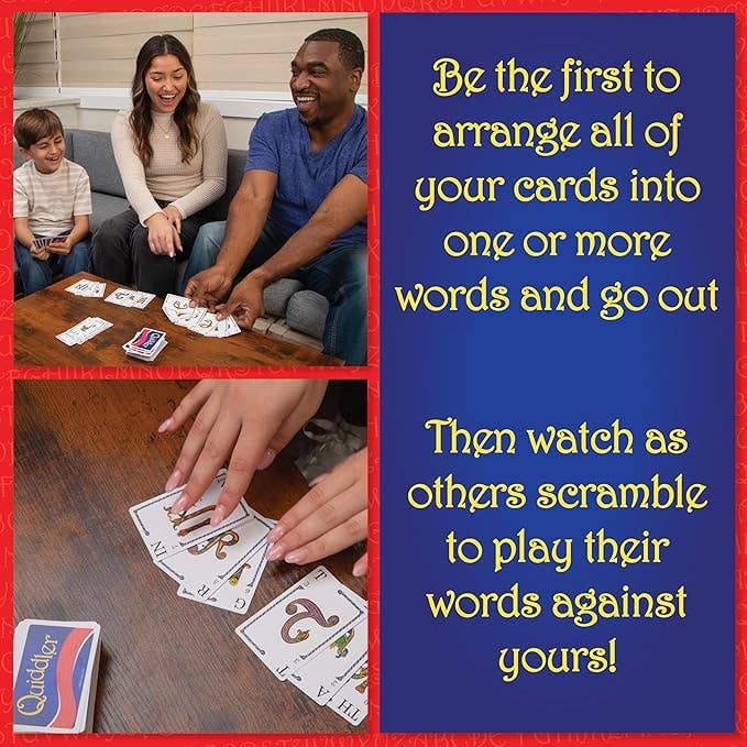 Quiddler - Game Chest Classic Word Building Card Game - 8+
