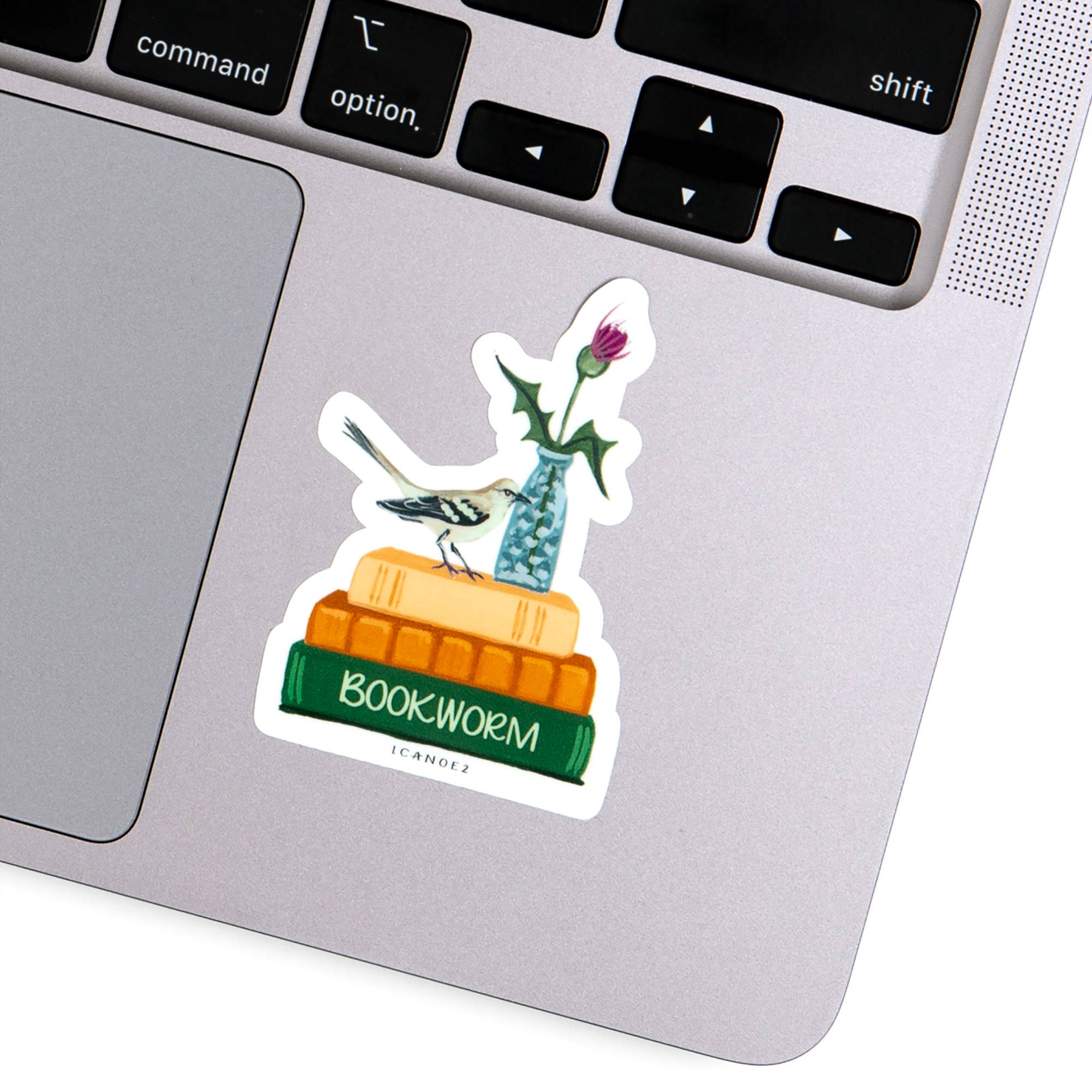 Bookworm Decal Sticker