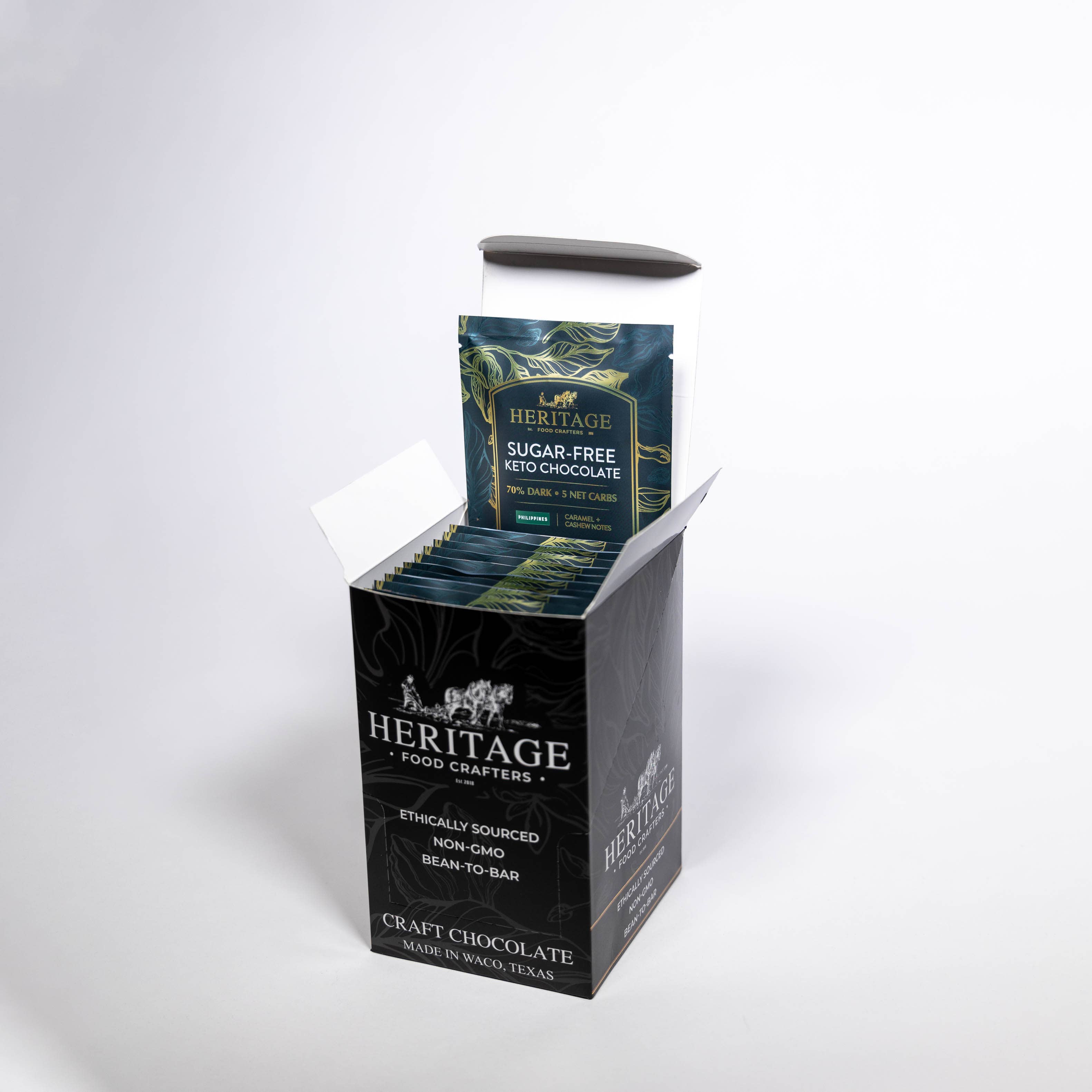 Sugar-Free Philippines 70% Dark 50g  - Award-Winning Craft Chocolate Bars