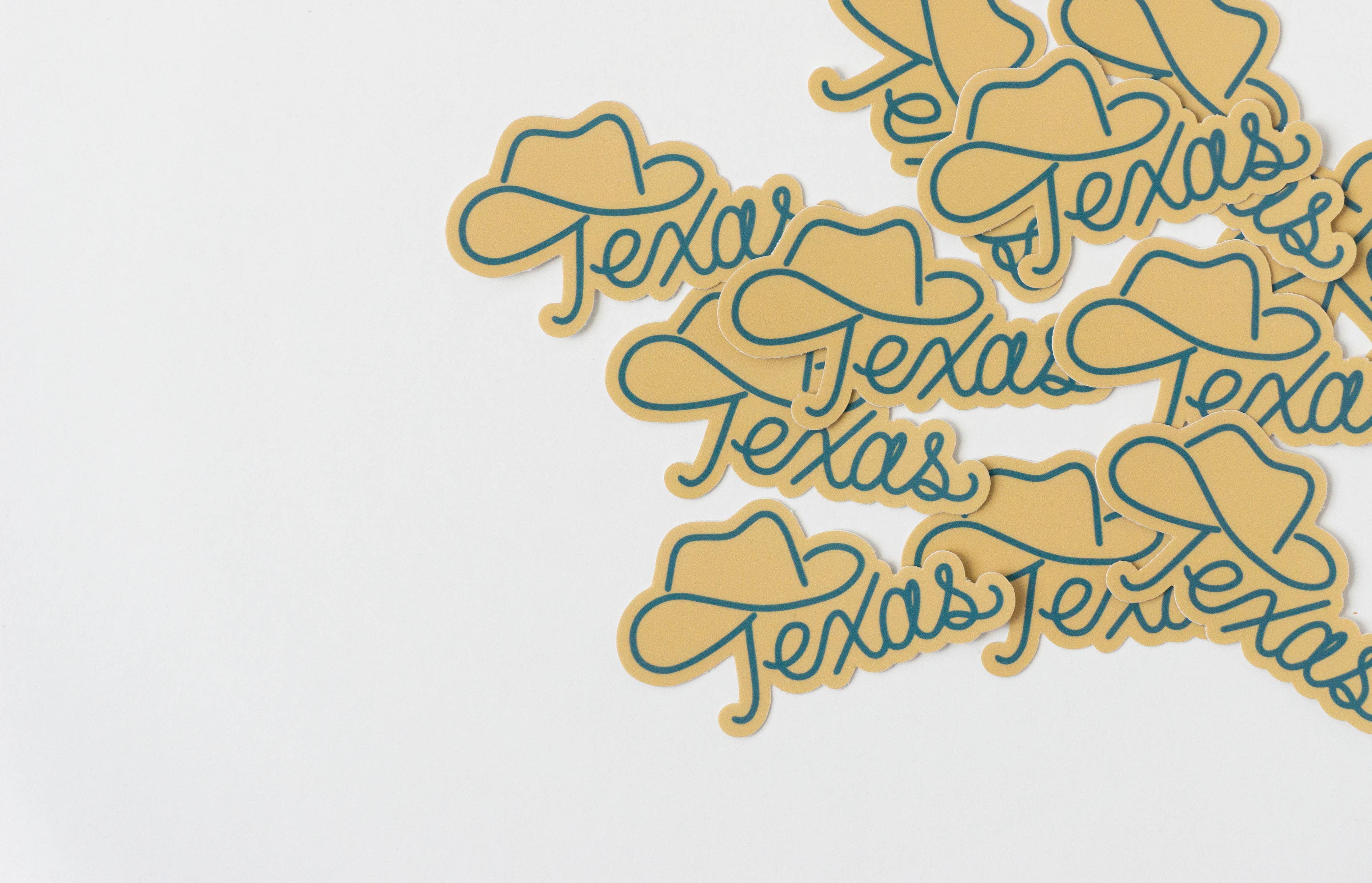 Texas cowboy hat sticker
