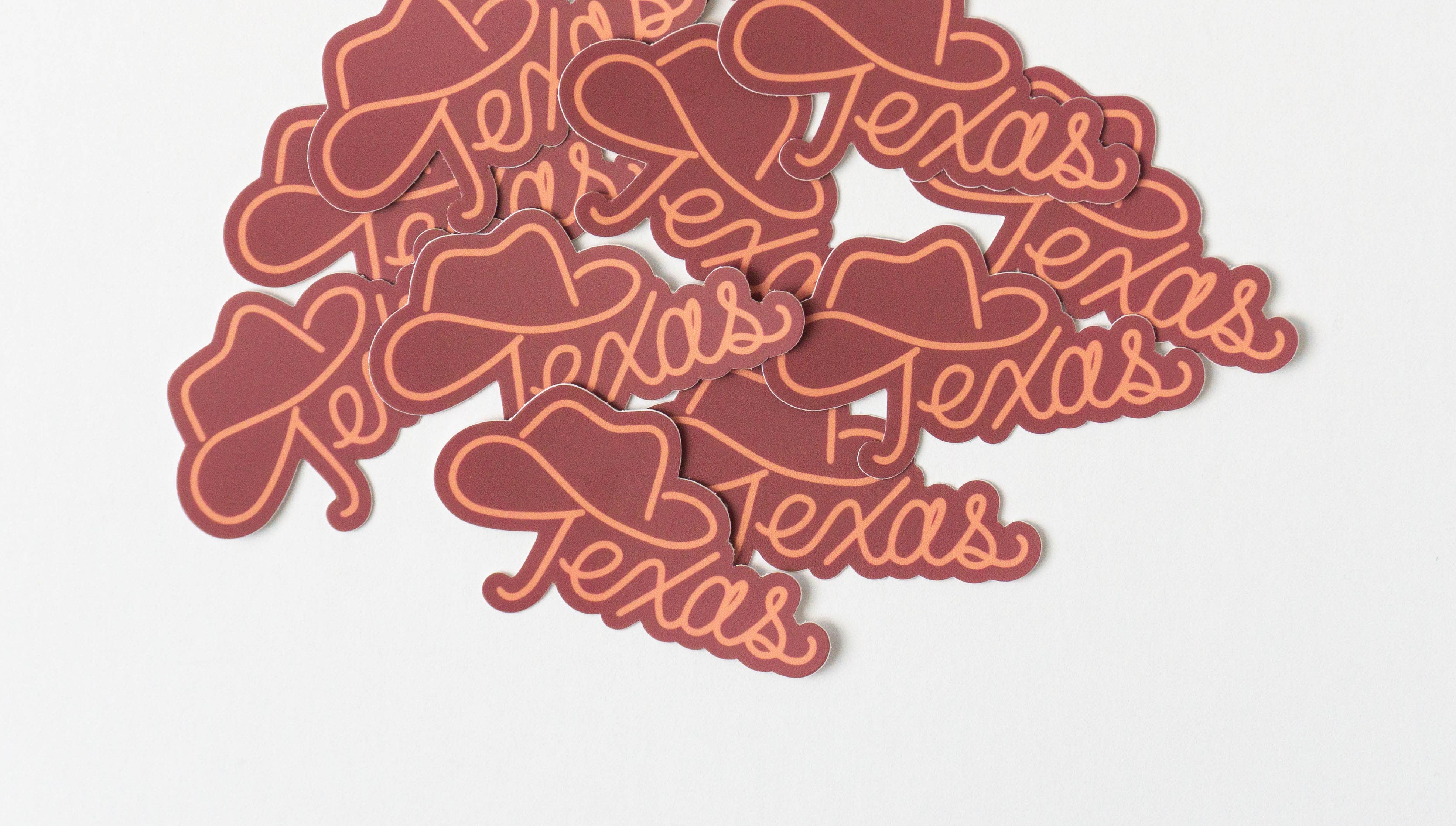 Texas cowboy hat sticker