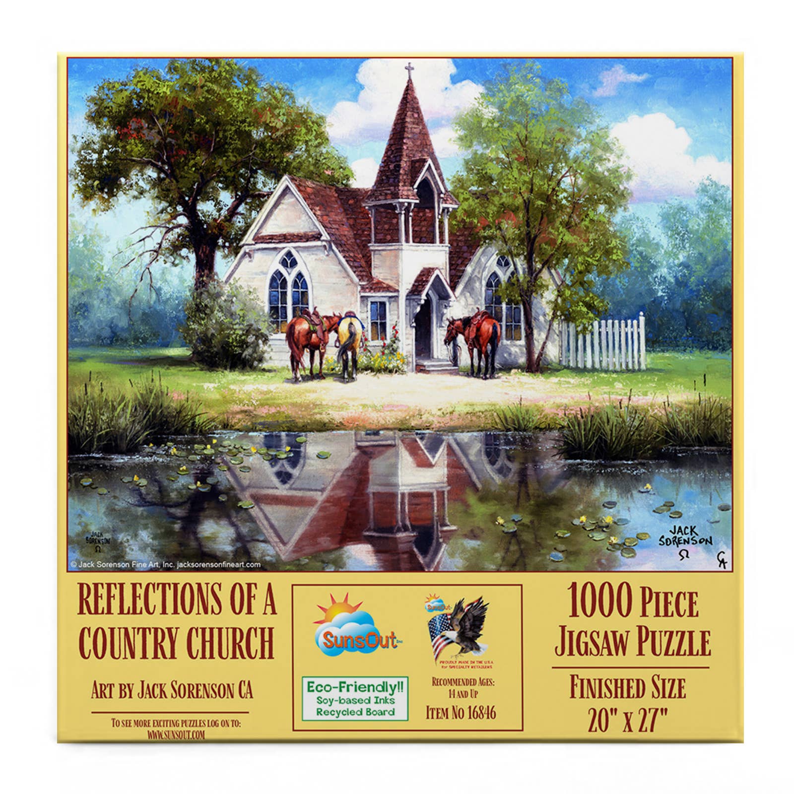 0120 Reflections of a Country Church 1000 pc Puzzle