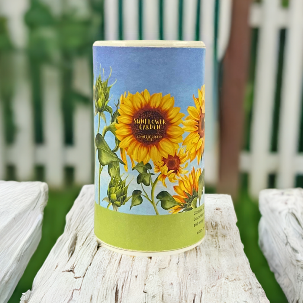 Sunflower Garden Shaker Can
