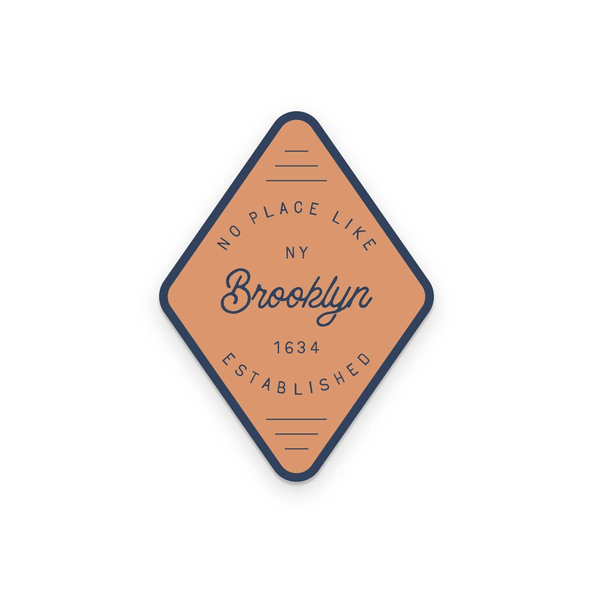 Custom City No Place Like vinyl sticker applied to surface