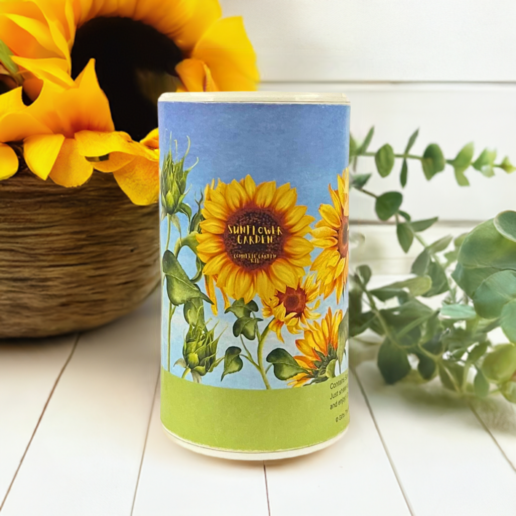Sunflower Garden Shaker Can