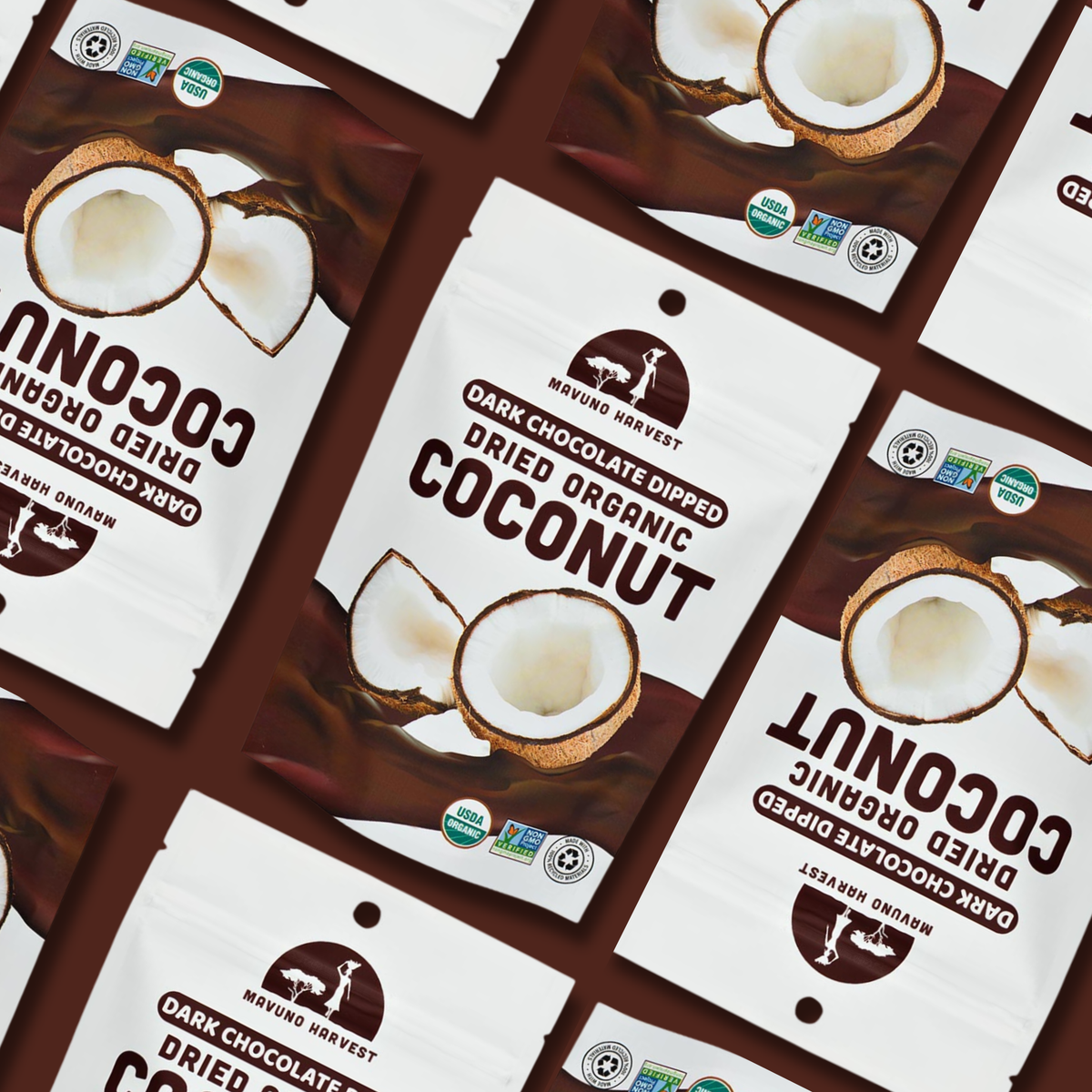 Organic Dark Chocolate Dipped Dried Coconut