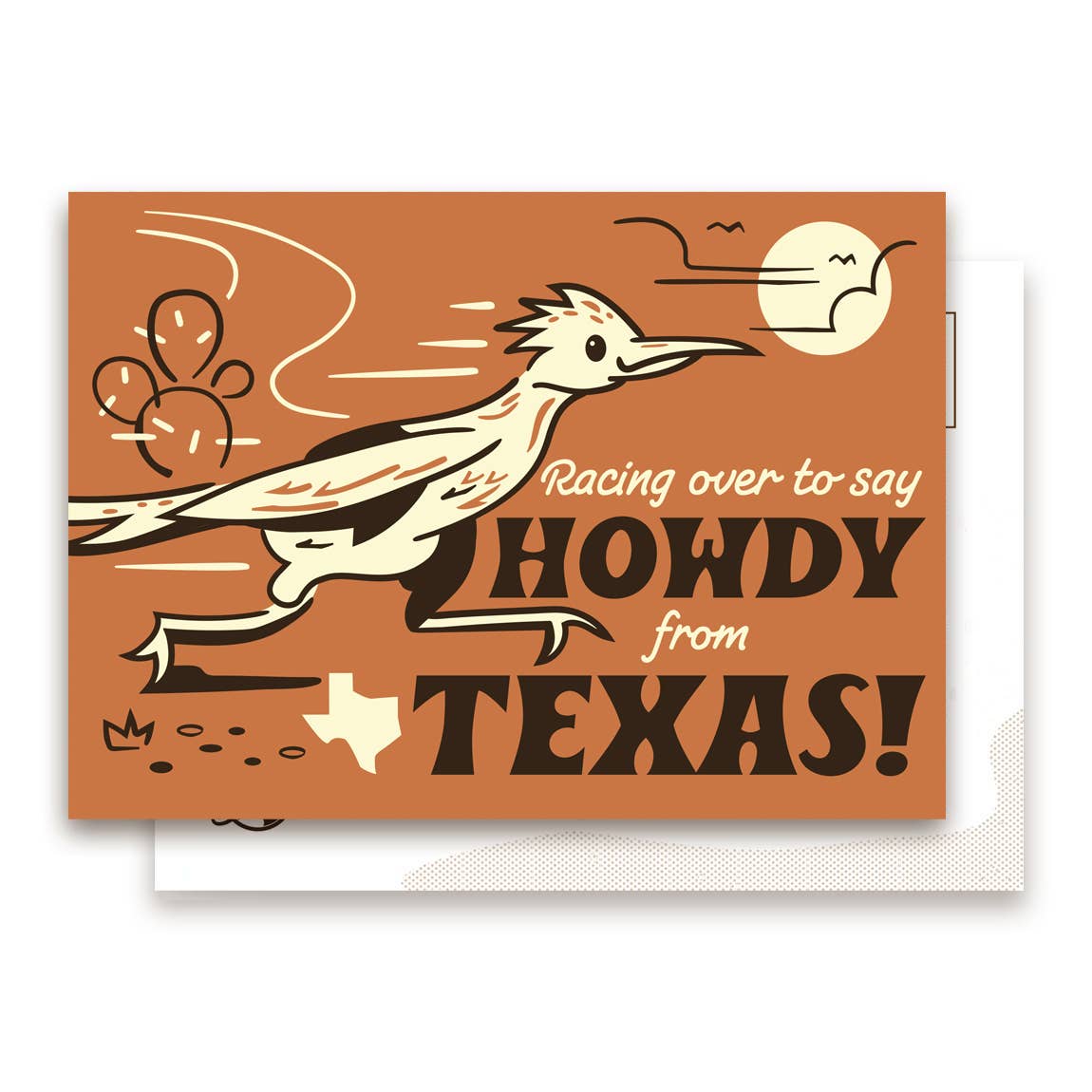 Howdy from Texas Roadrunner Postcard