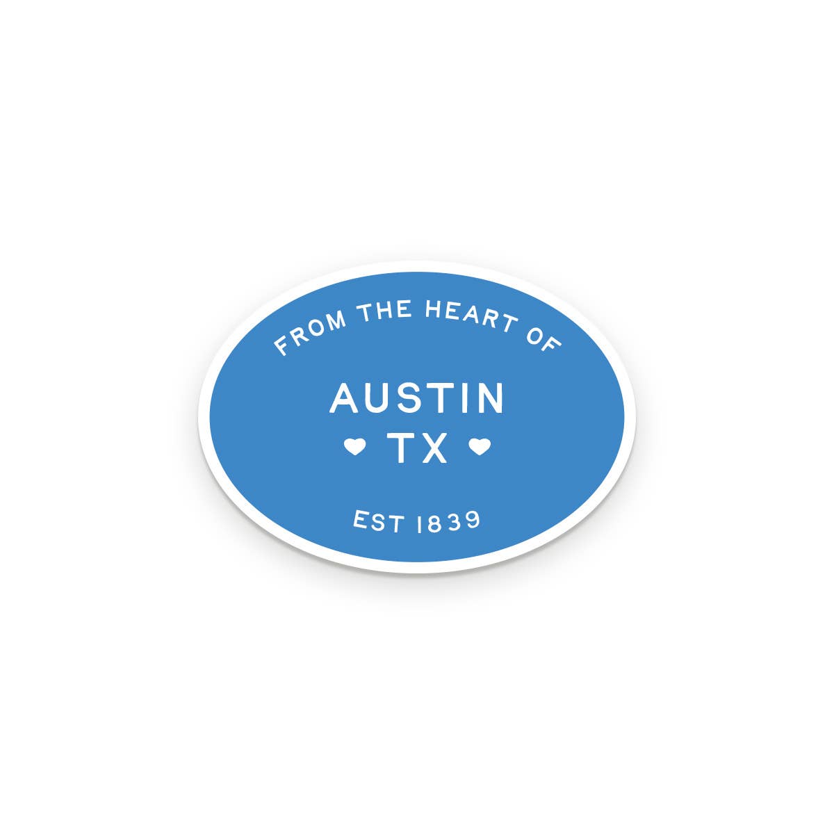 Custom City From The Heart Sticker collection display