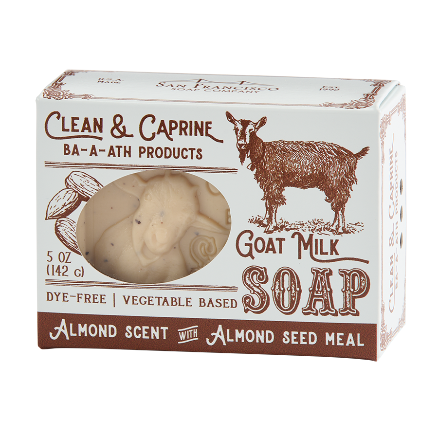 Almond Goat Milk 5oz pressed bar soap