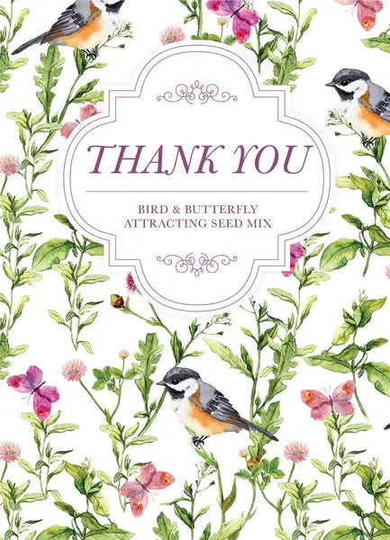 Bentley Seed Co. - Thank You Bird Butterfly Mix Seed Packets