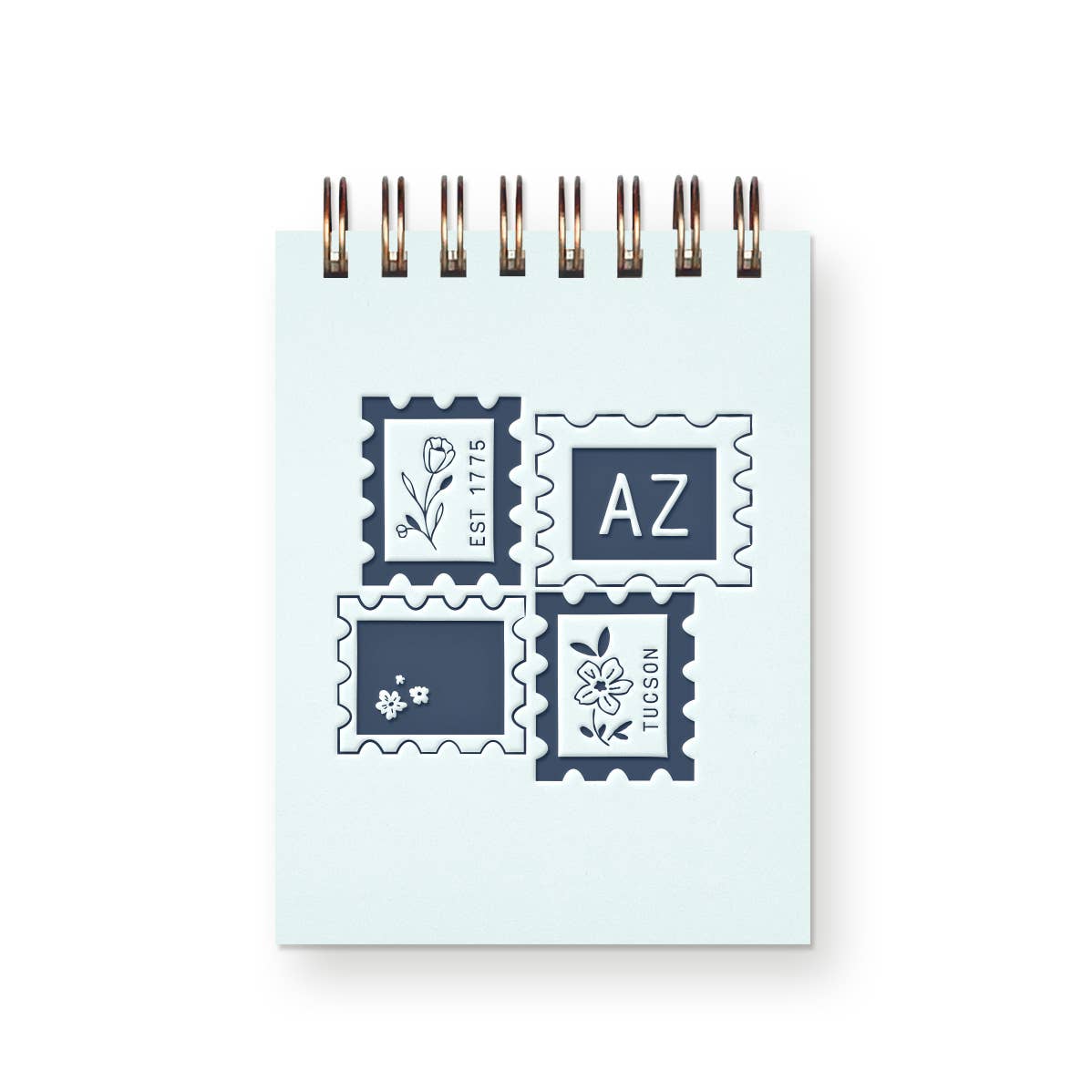Custom City Stamp Mini Jotter Notebook
