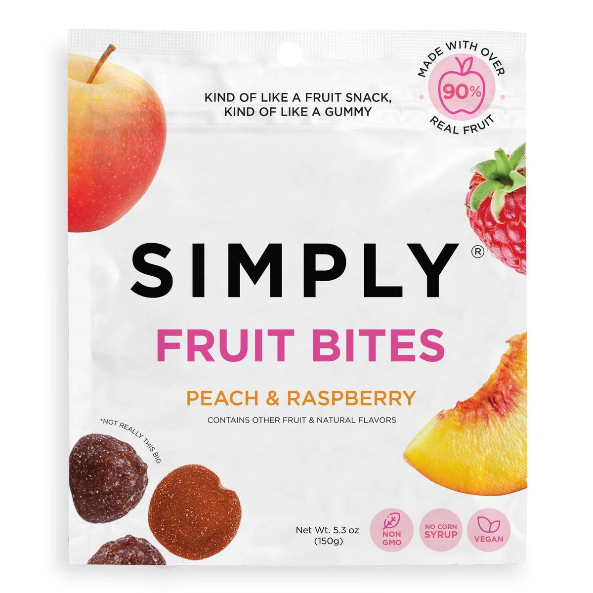 Fruit Bites - Peach Raspberry (5.3 oz Bags)