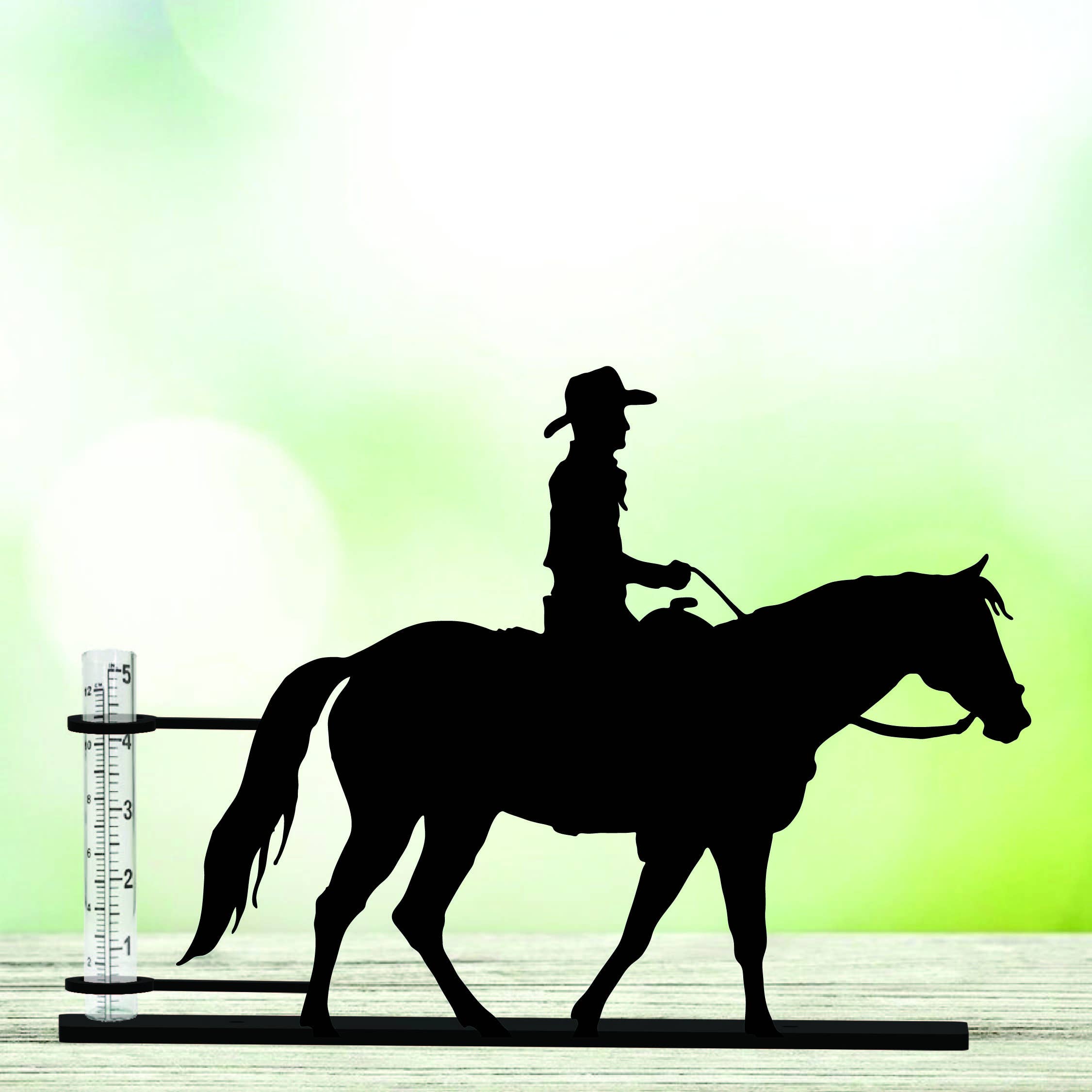 Cowboy Rain Gauge