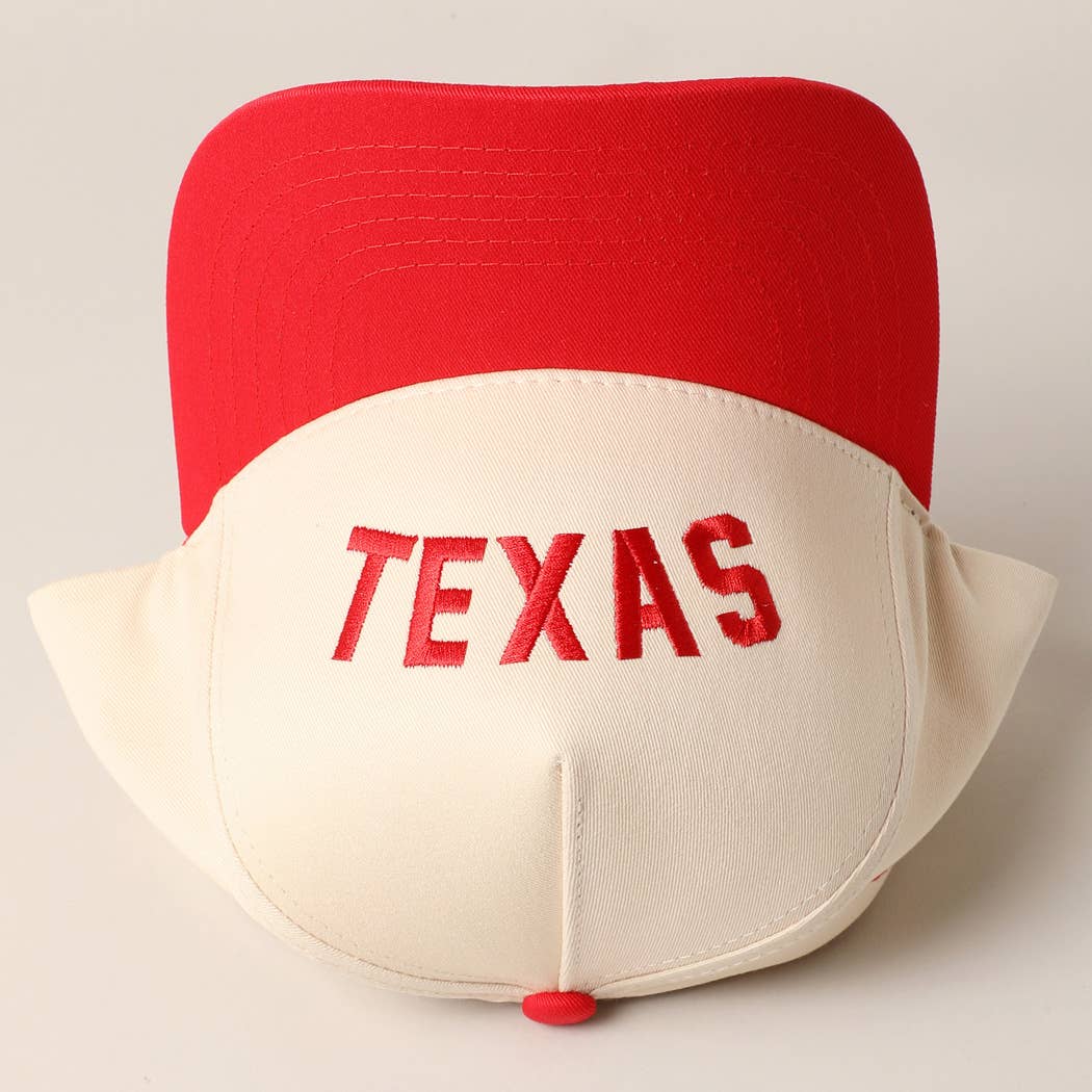 TEXAS- Upside Down Trucker Baseball Cap