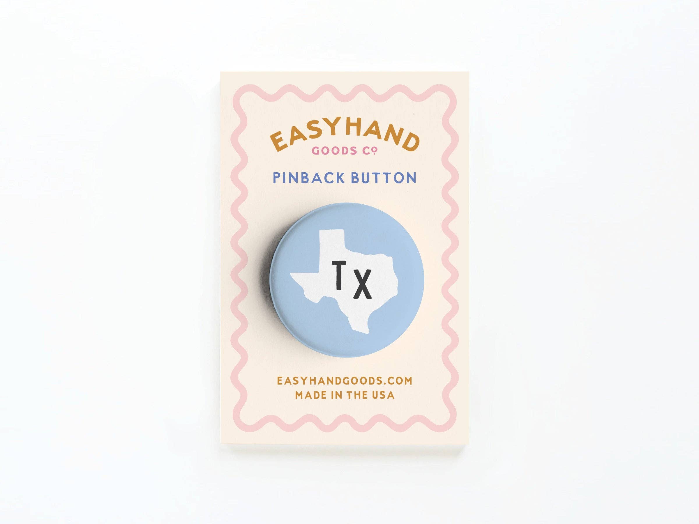 TX Button with Texas-themed design variant
