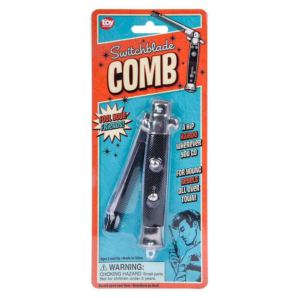 Switch Blade Comb blister card display view