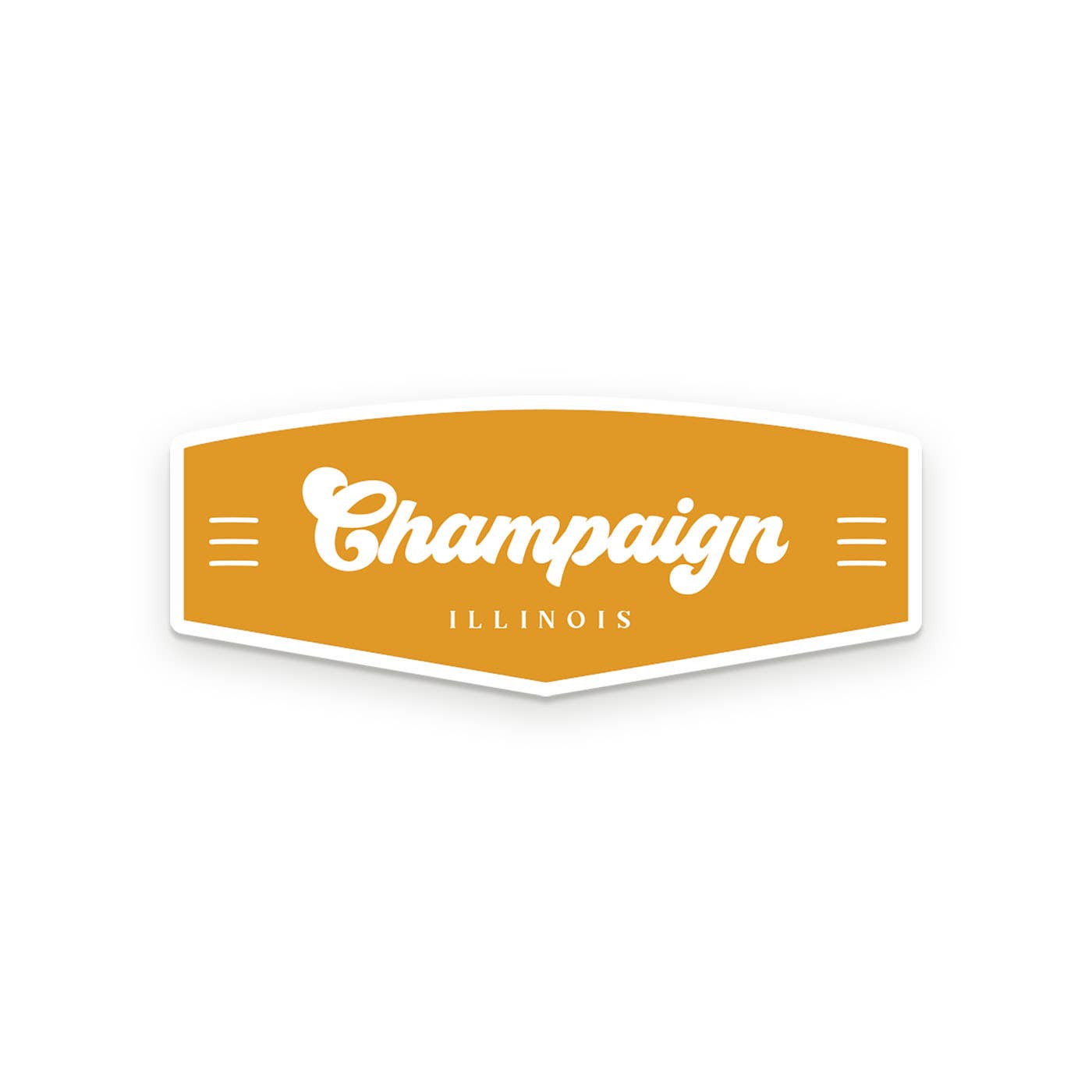 Custom City Retro Sticker personalized city name detail