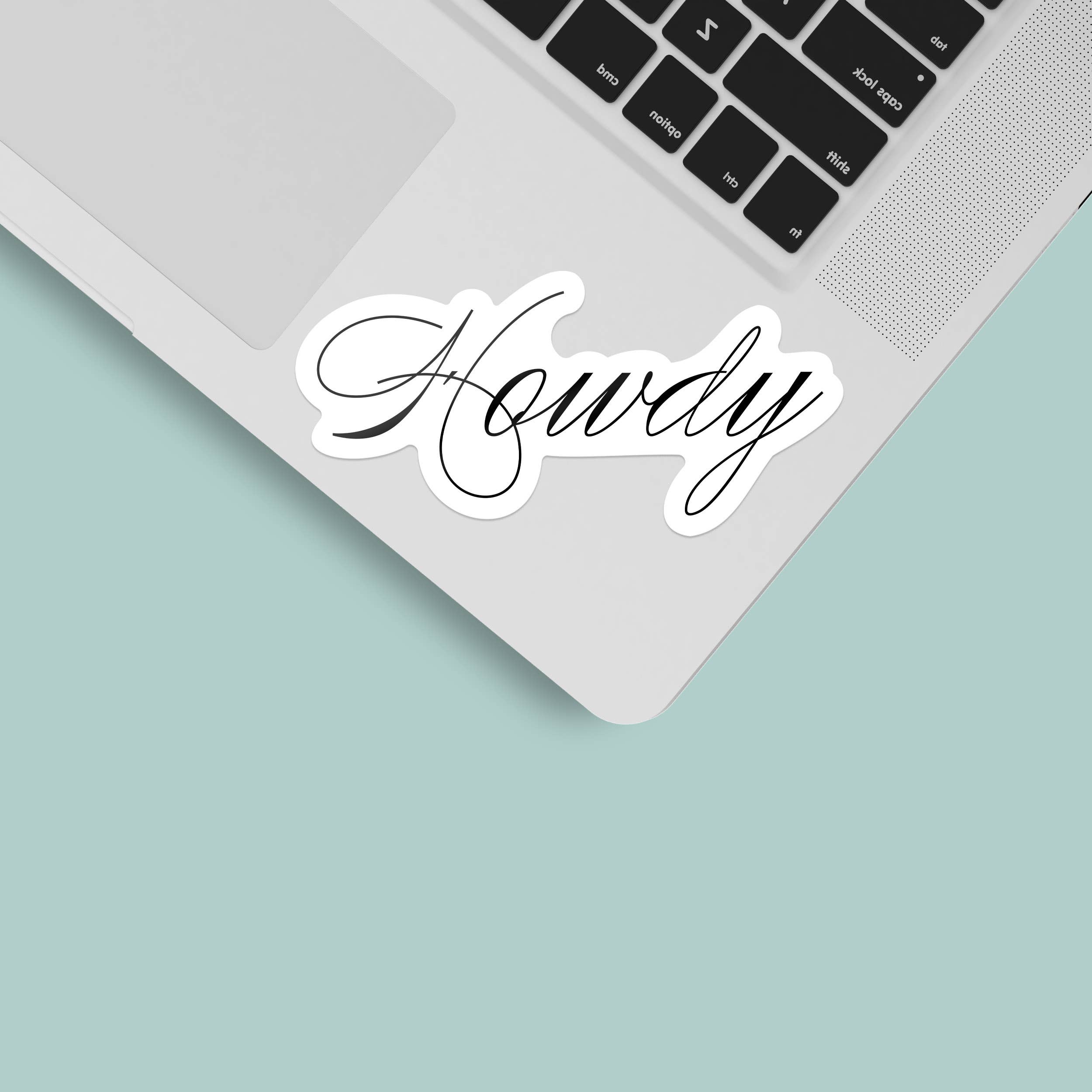 Howdy Sticker, Cute Southern & Western Cowboy Vinyl Decals