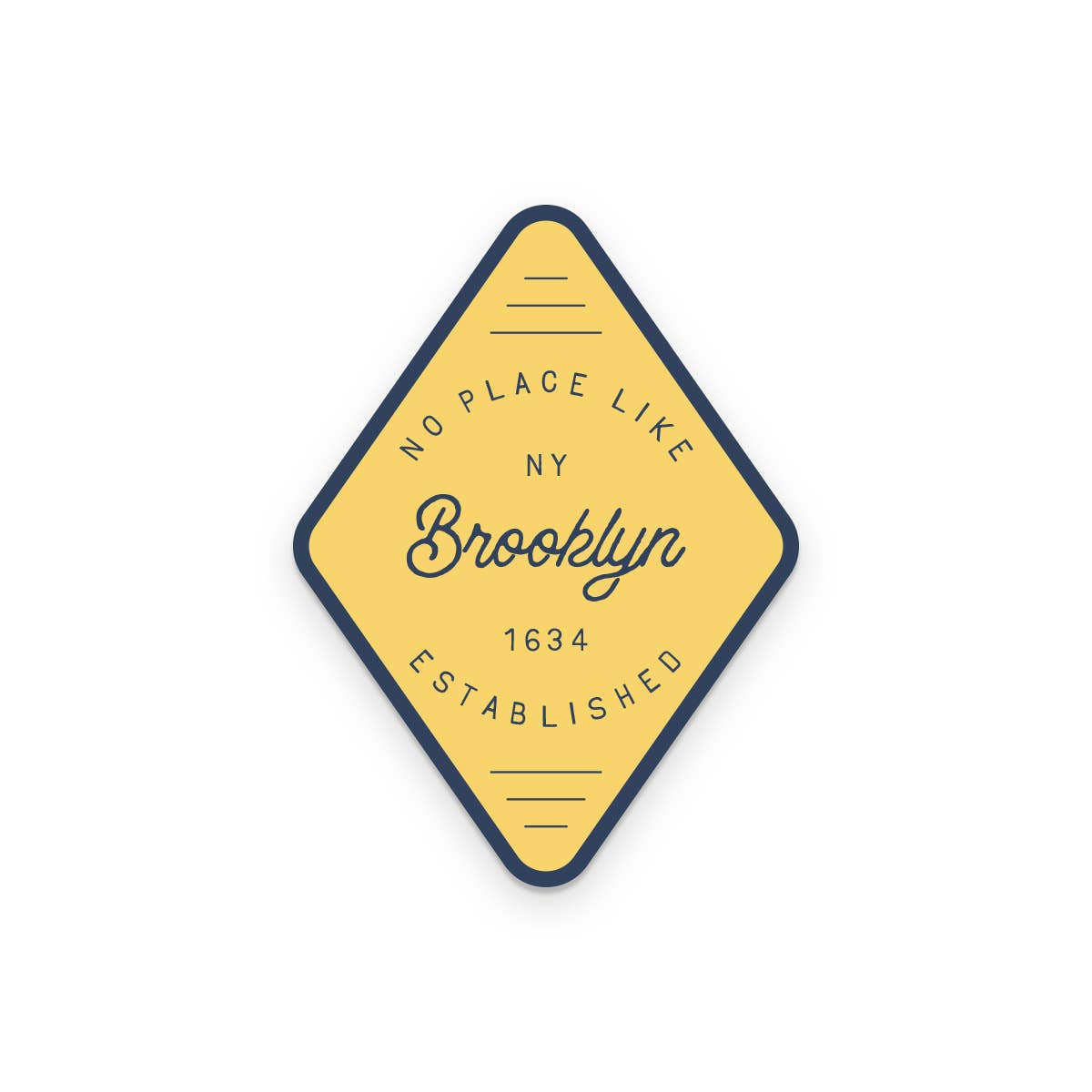 Custom City No Place Like vinyl sticker with home design