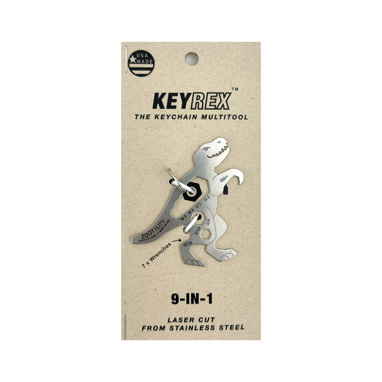 Key-Rex™ 9-in-1 Keychain Mult-Tool