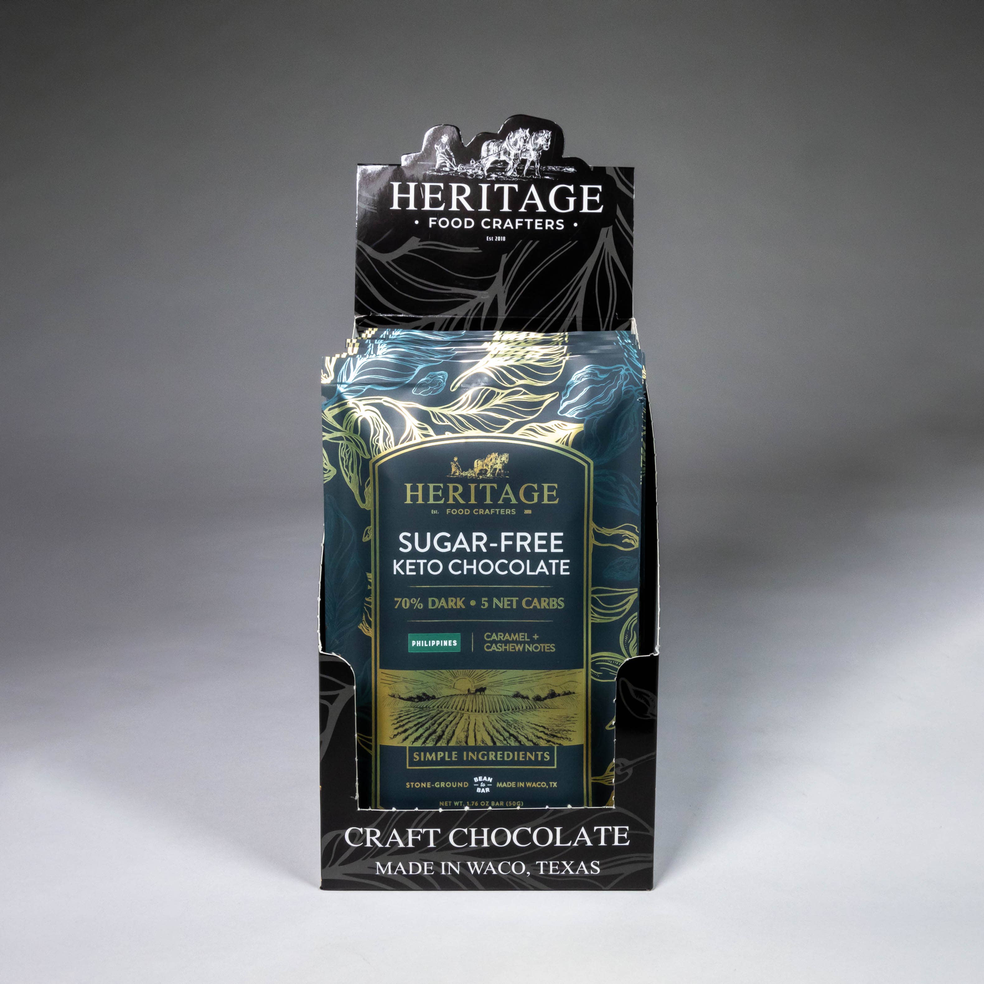 Sugar-Free Philippines 70% Dark 50g  - Award-Winning Craft Chocolate Bars