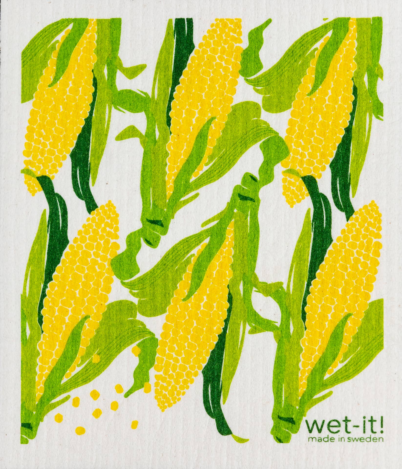 Fresh Corn Swedish Cloth with ear of corn design