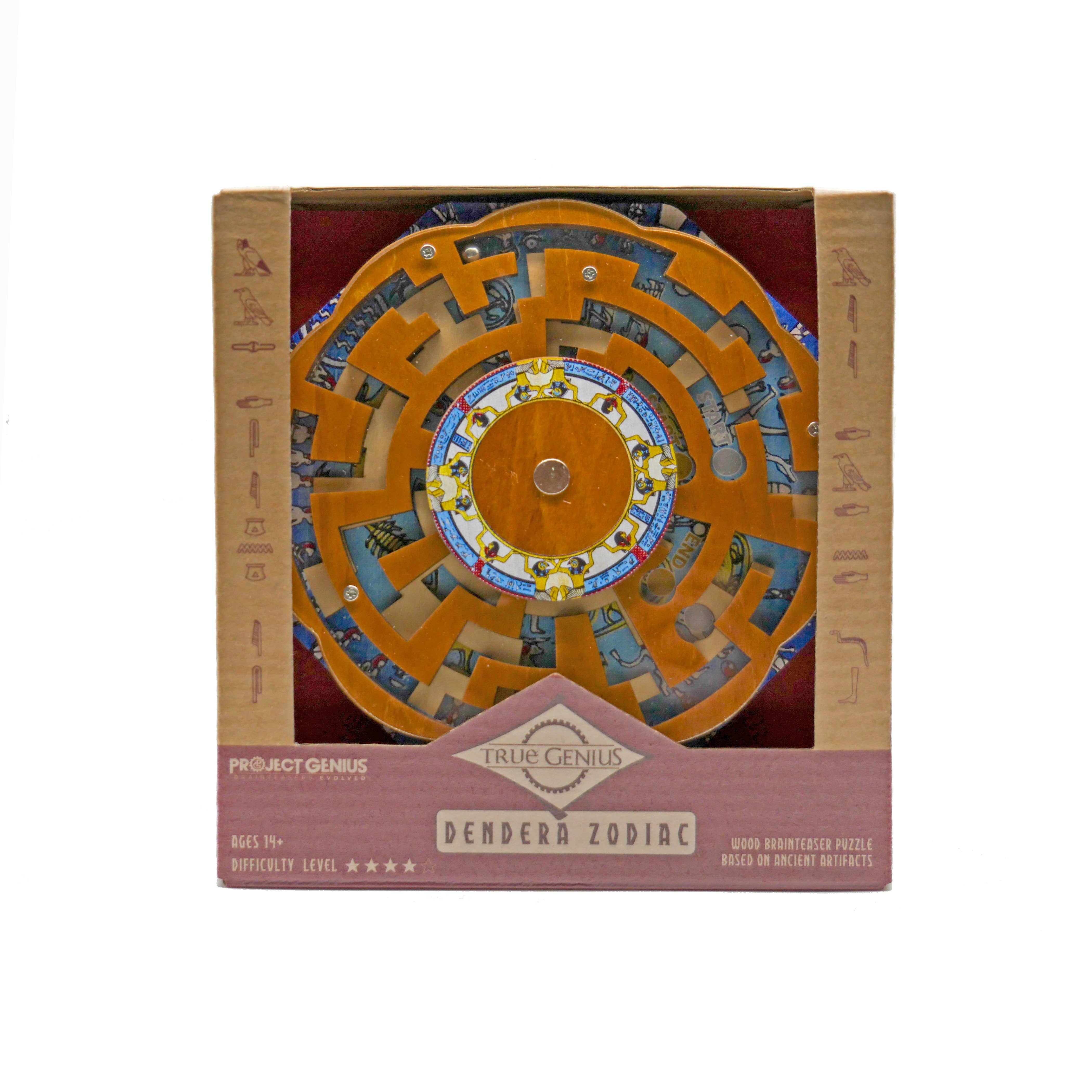 True Genius Dendera Shifting Maze wooden puzzle game