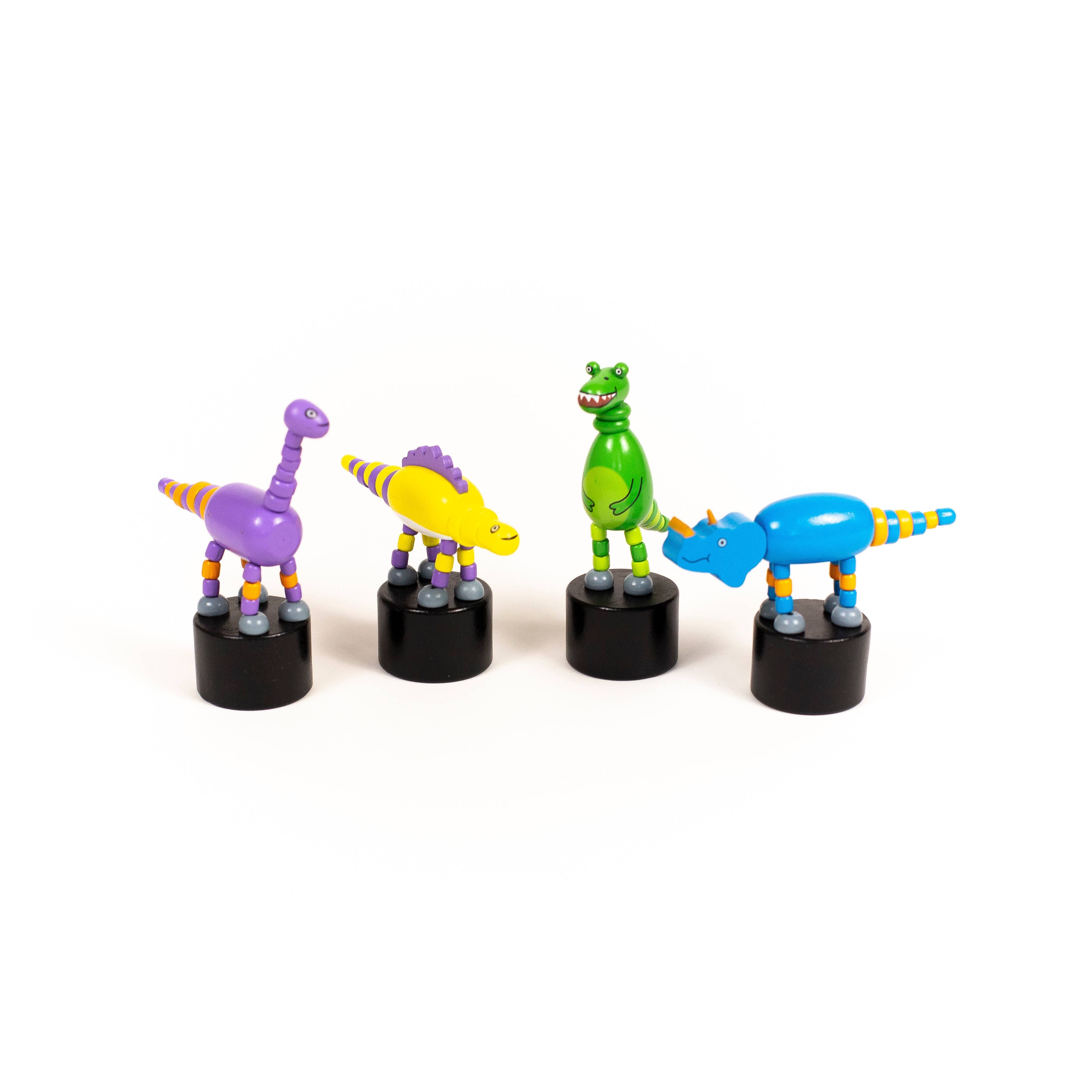 Dinosaur Push Puppets Refill set of 24 colorful dinosaurs