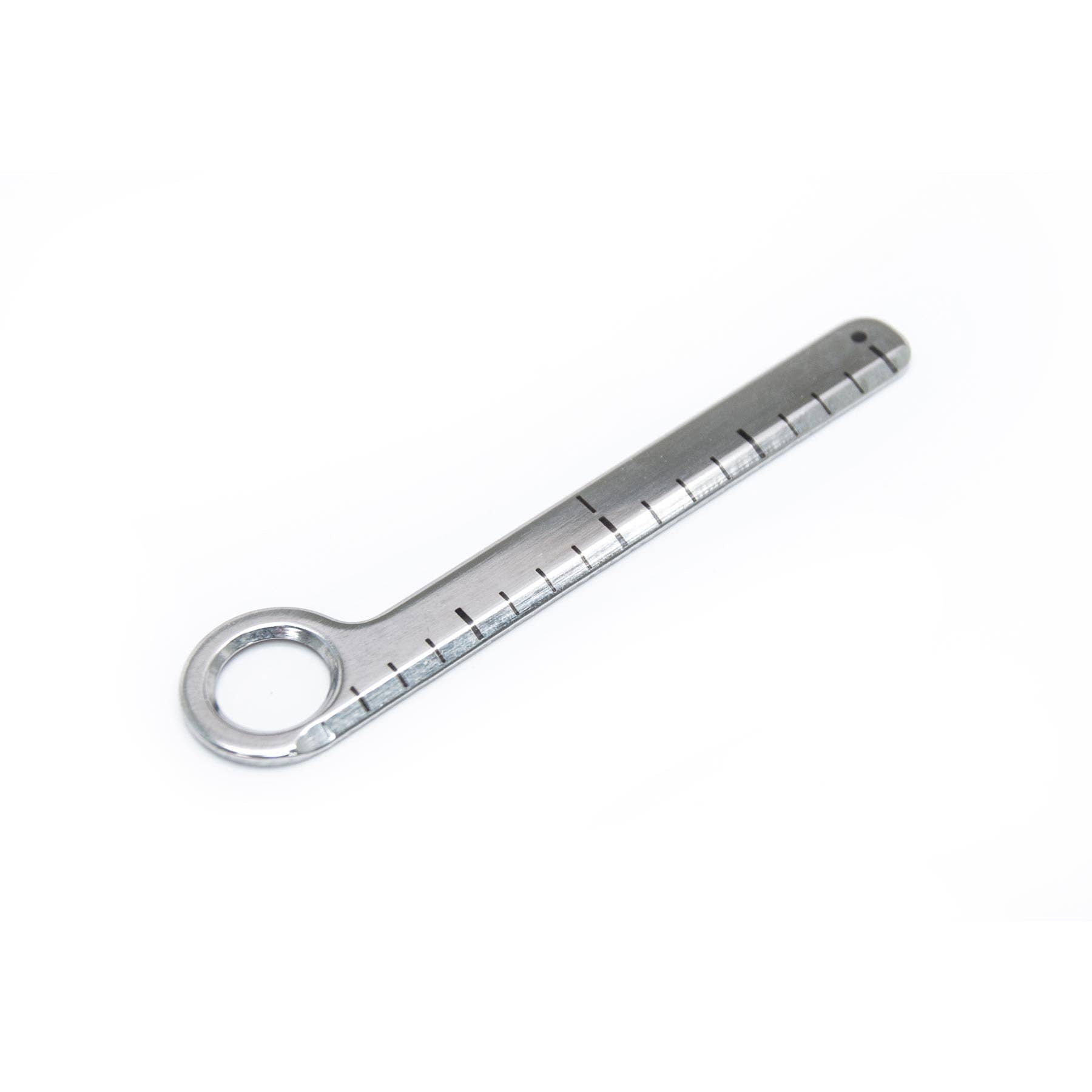 KeySmart Nano Ruler; Stainless Steel