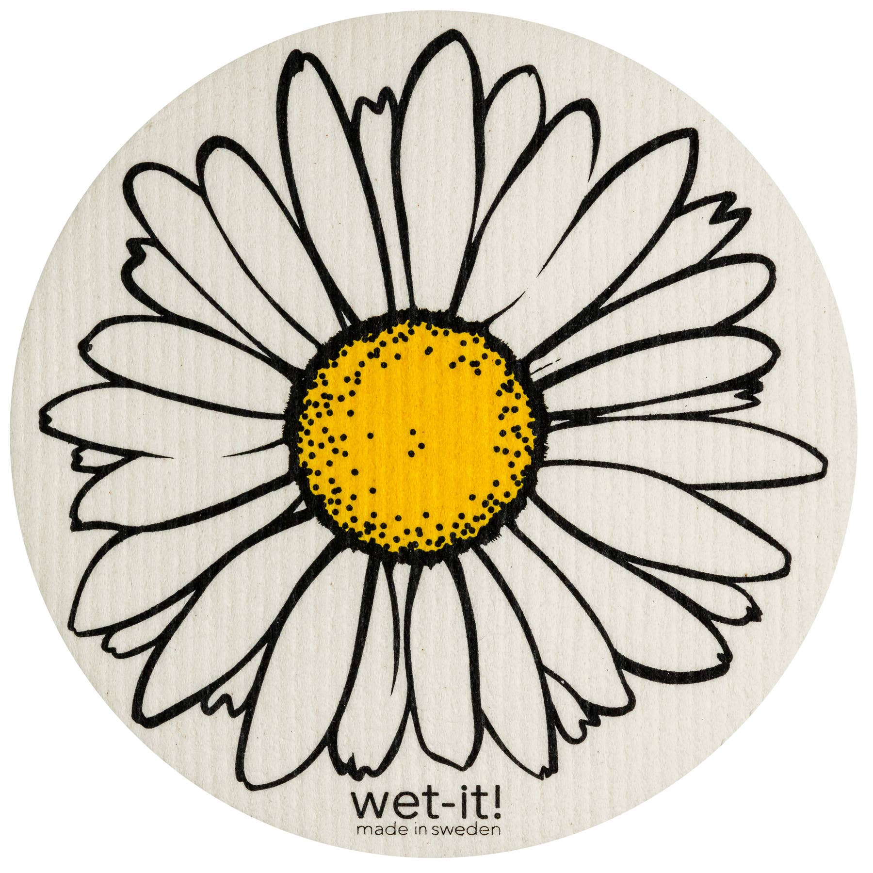 Daisy Round Swedish Cloth