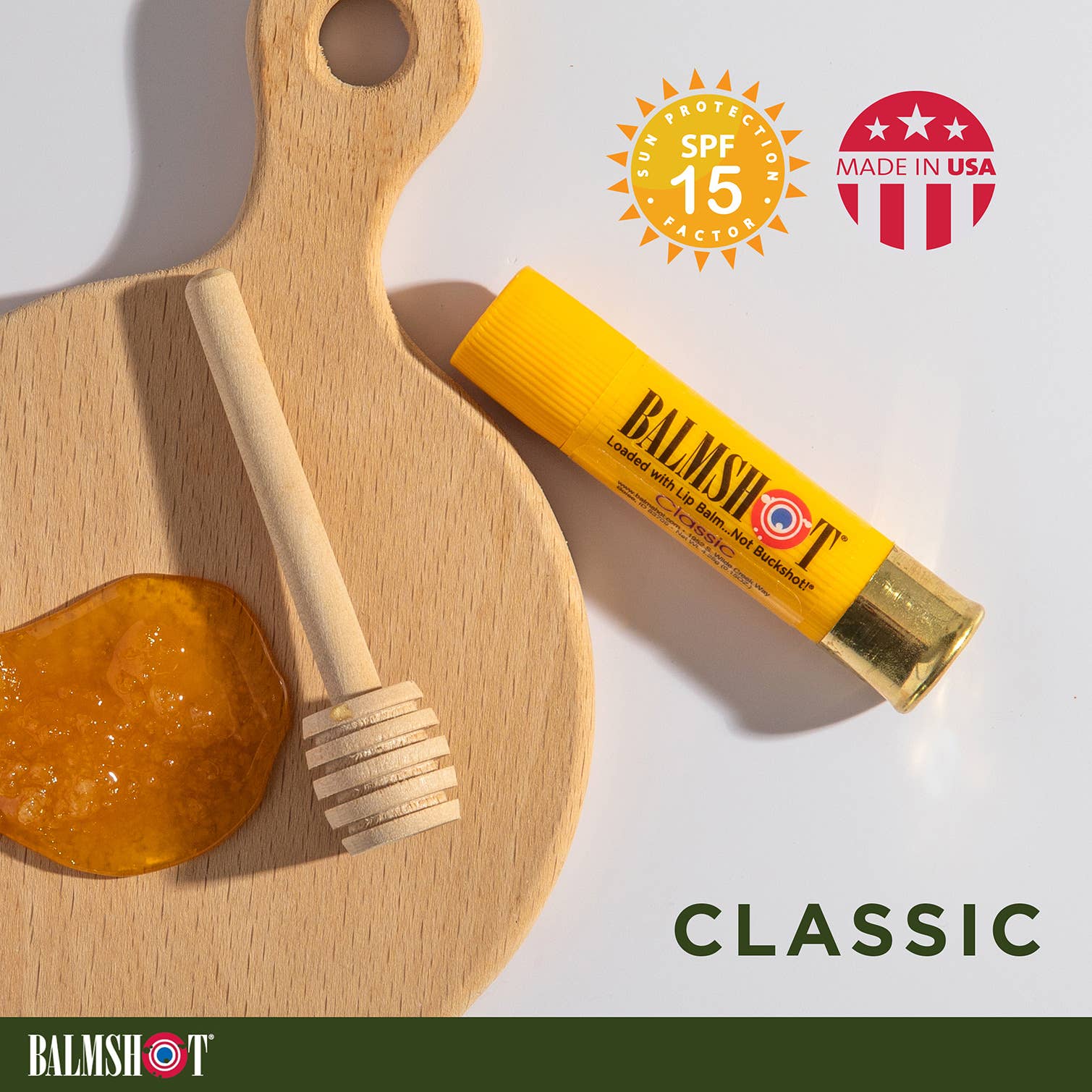 Shotgun Shell Lip Balm | Classic Vanilla | SPF 15 | 24 Pack