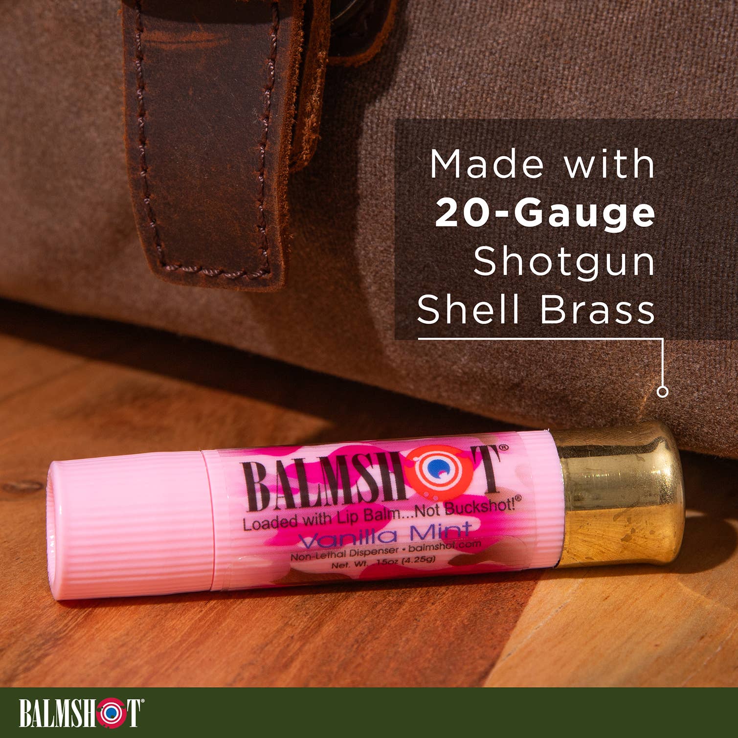 Shotgun Shell Lip Balm | Vanilla Mint | SPF 15 | 24 Pack