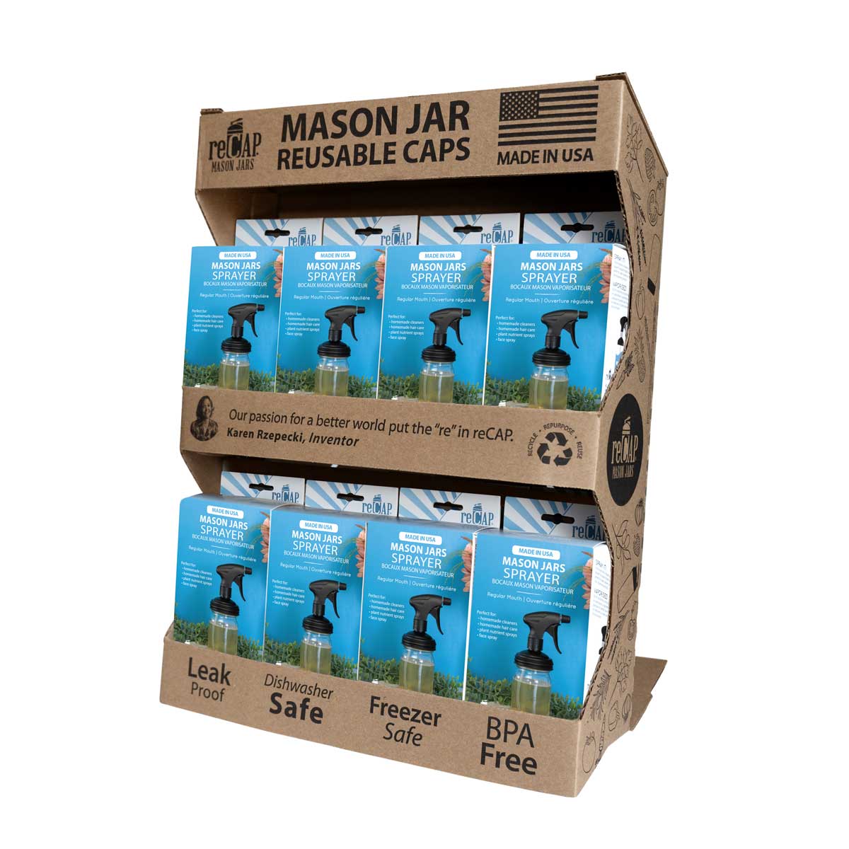 Mason Jar Sprayer Lid, by reCAP® - Sidekick of 16