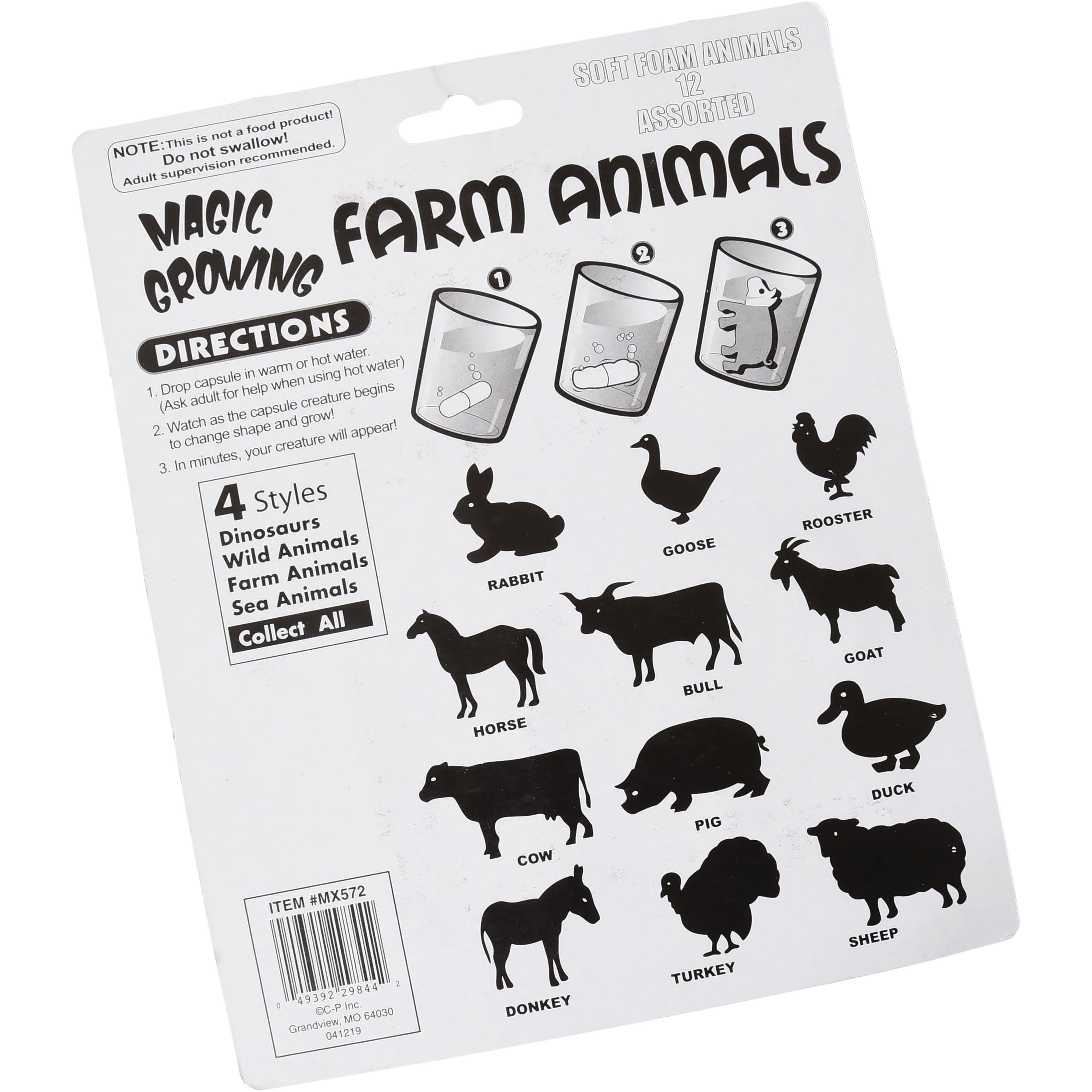 Magic Grow Farm Animal Capsules 12-unit case pack