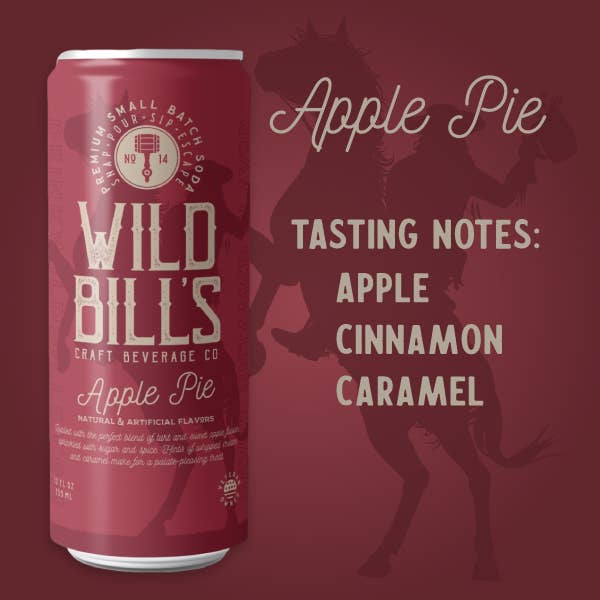 Apple Pie - Premium Cane Sugar Soda, 12-Pack, Cans