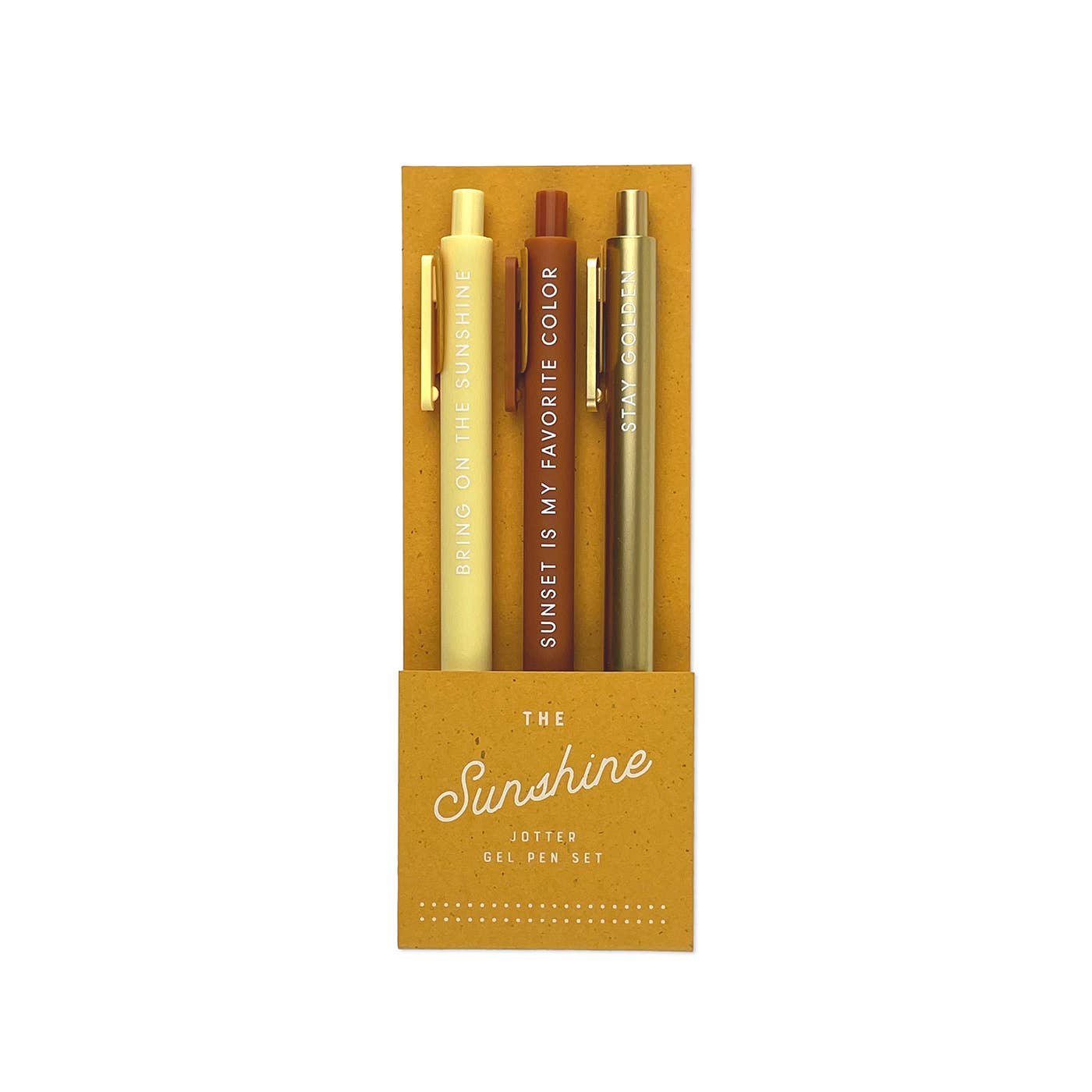 Sunshine Jotter Gel Pen set of 3 with sun designs
