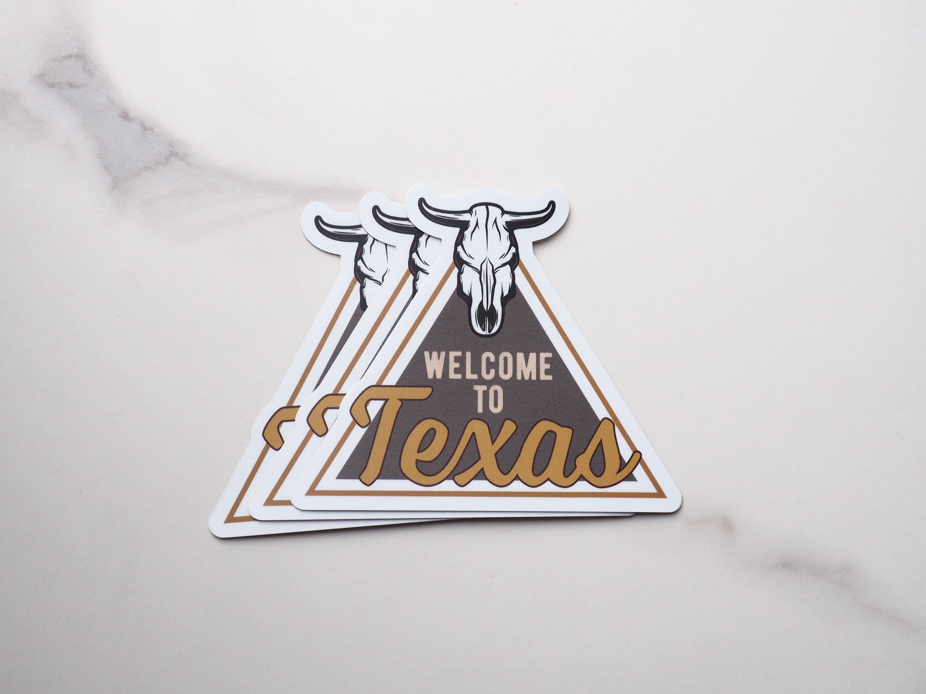 Welcome to Texas Cattle Skull Sticker