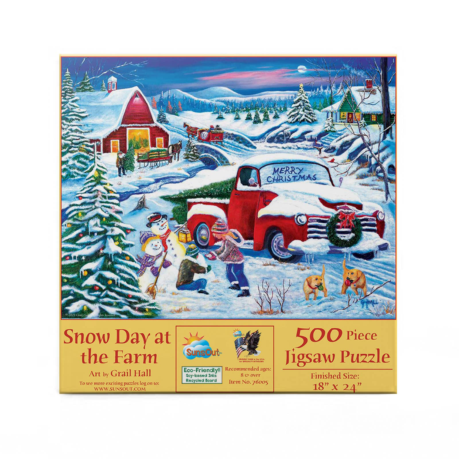 5492 Snow Day at the Farm 500 pc Puzzle