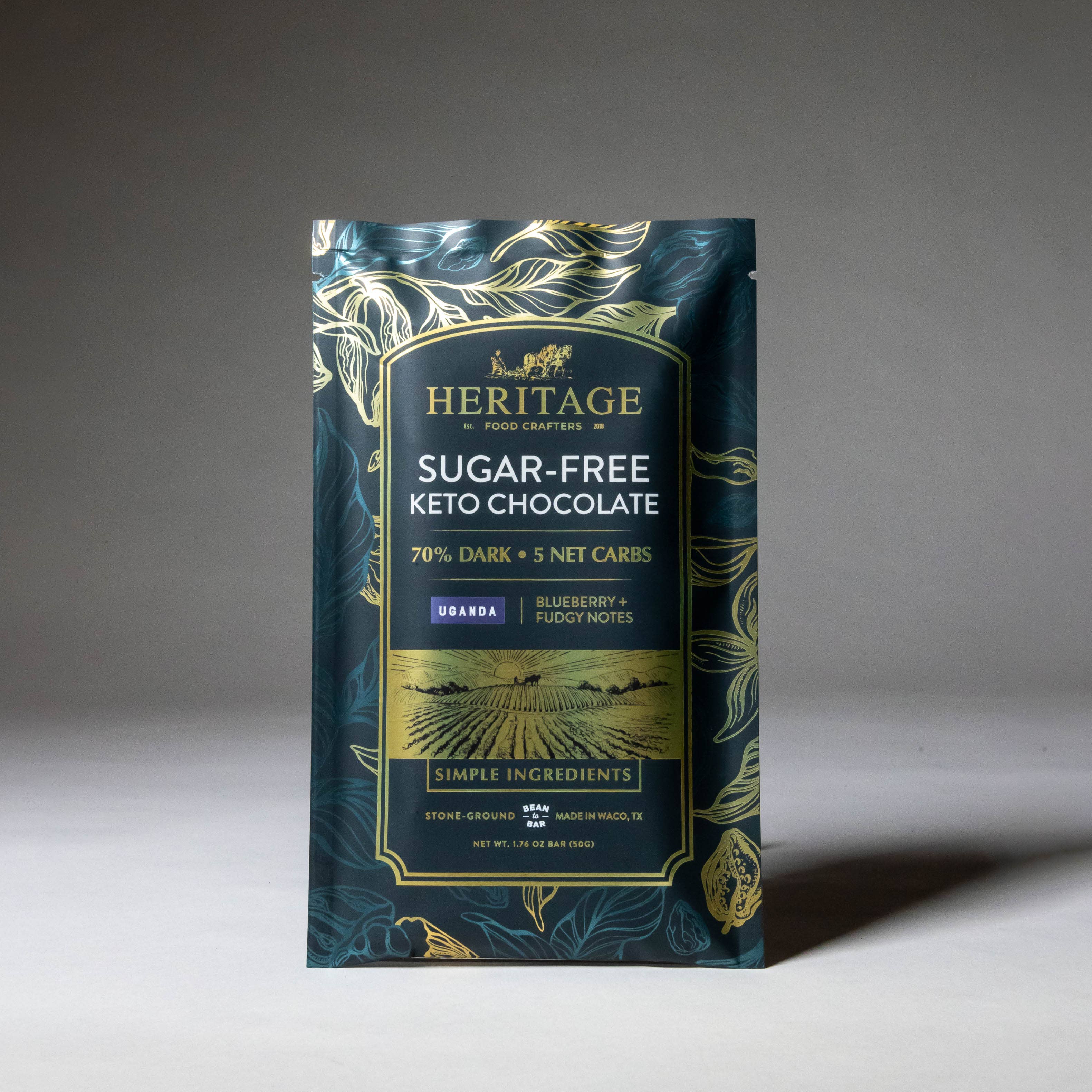 70% Uganda Dark 50g - Award-Winning Craft Chocolate Bars