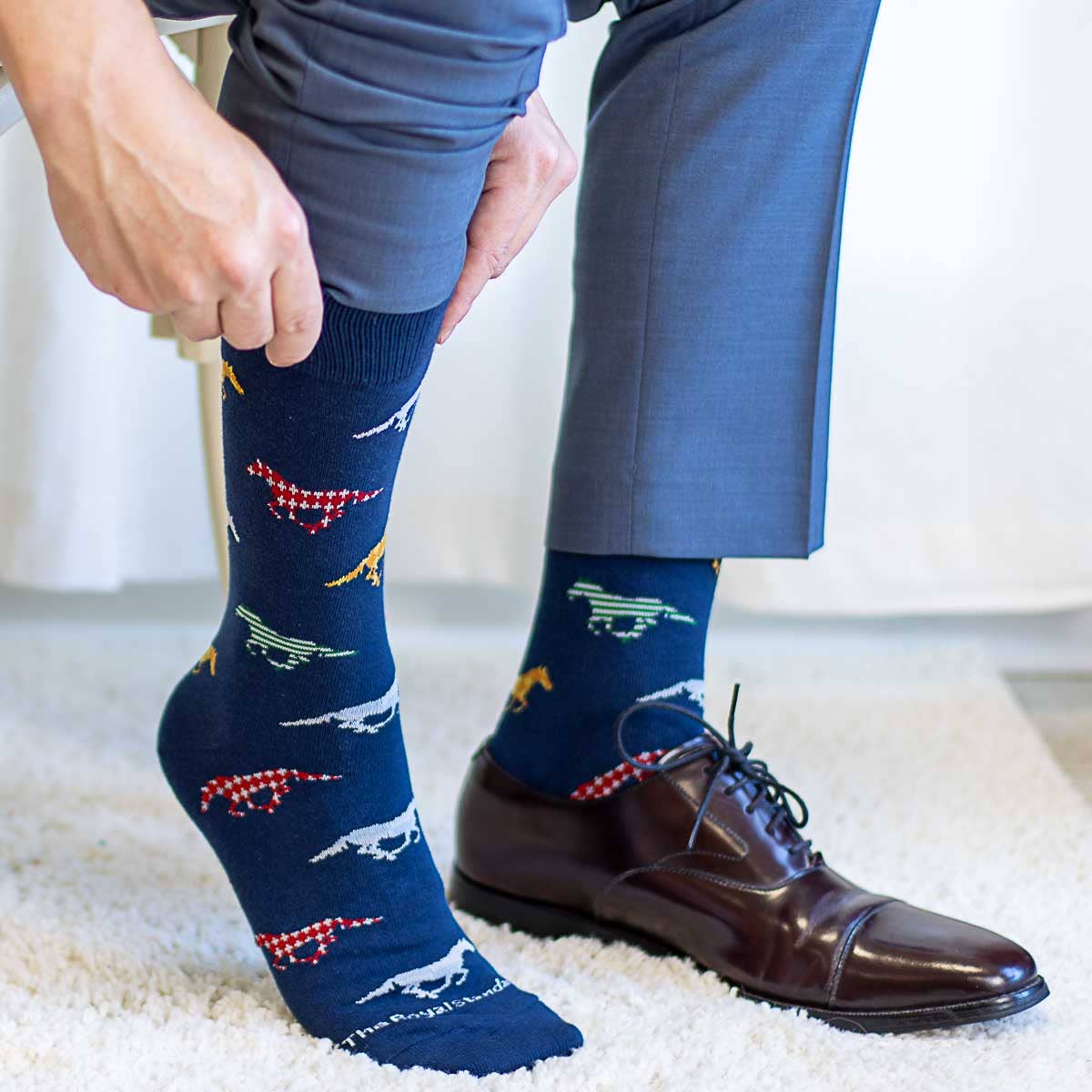 Men's Jockey Socks   Navy/Multi   One Size