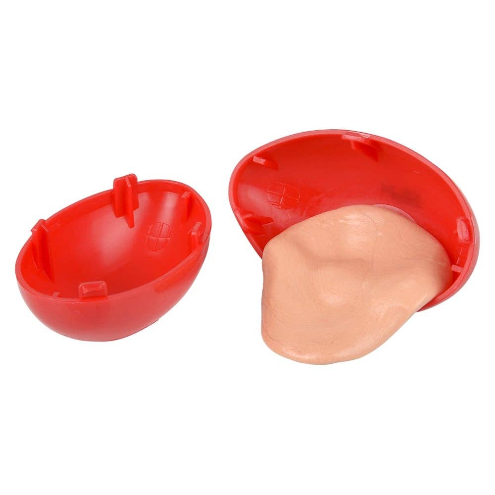 Original Silly Putty classic red egg close-up