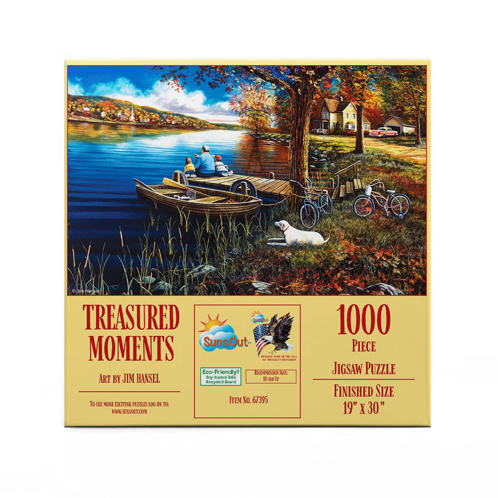 Treasured Moments 1000 piece puzzle box back