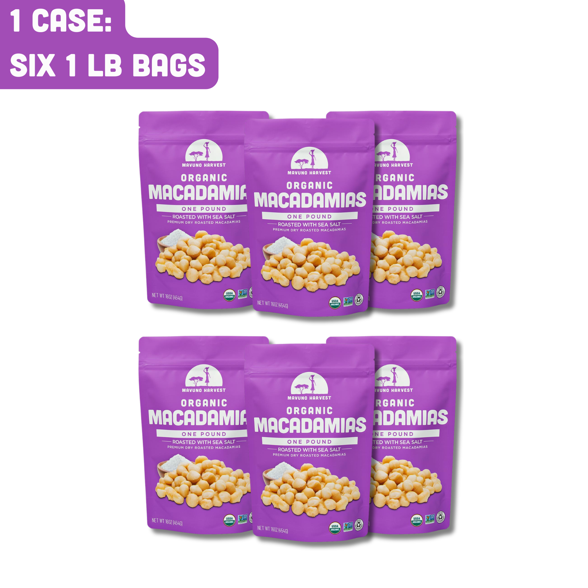 Organic Dry Roasted Macadamias with Sea Salt