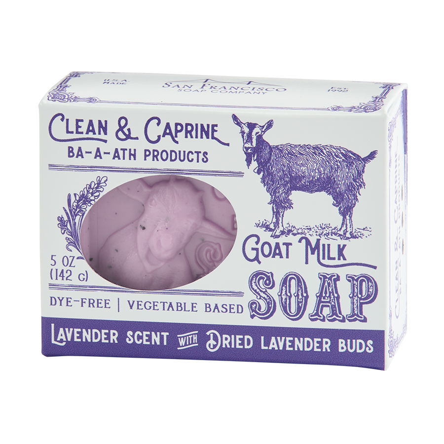 Lavender Goat Milk 5oz pressed bar soap