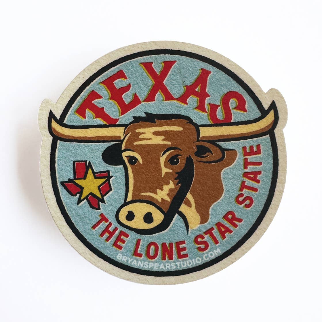 Texas Lone Star State Sticker with state design