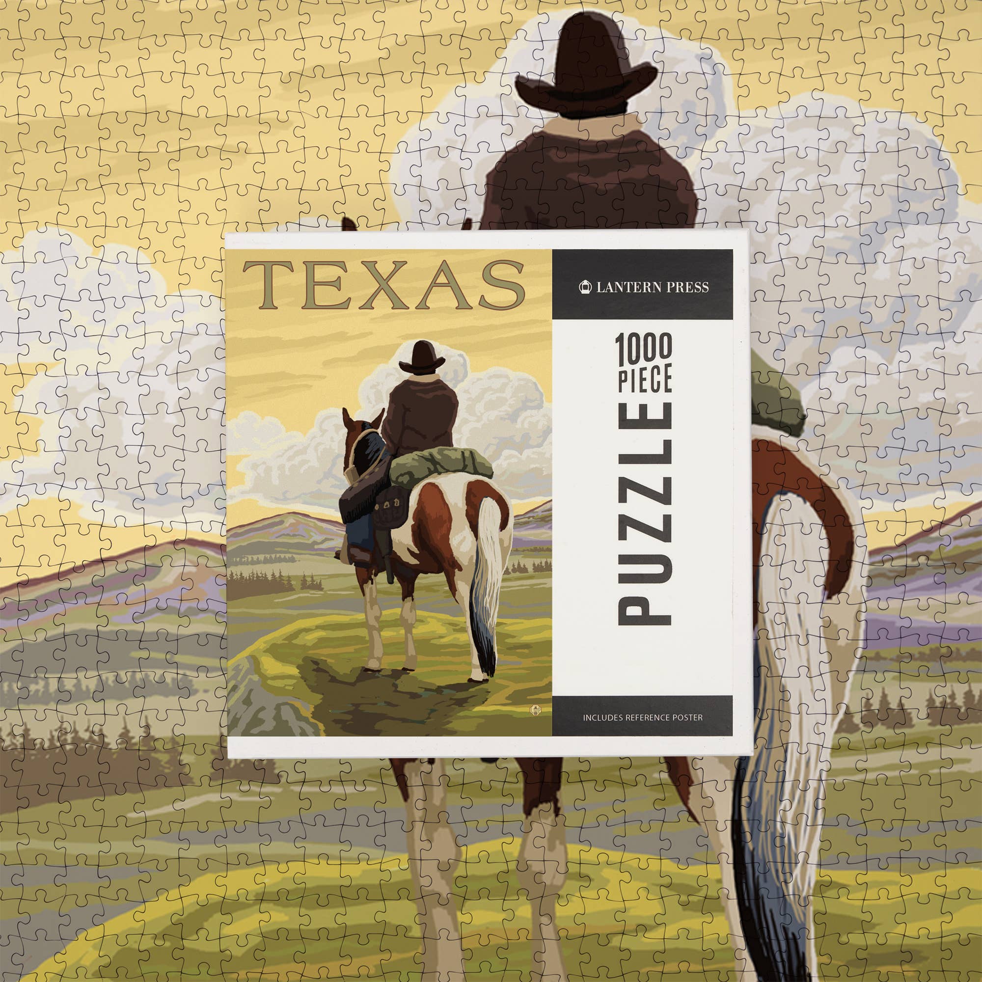 1000 PIECE PUZZLE Texas, Cowboy on Ridge