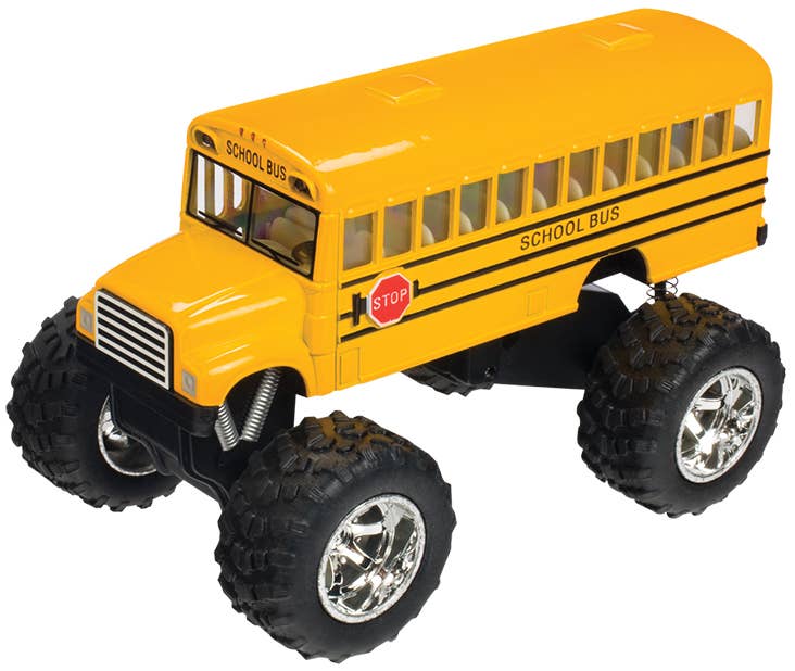 Toysmith - Pull Back Monster School Bus