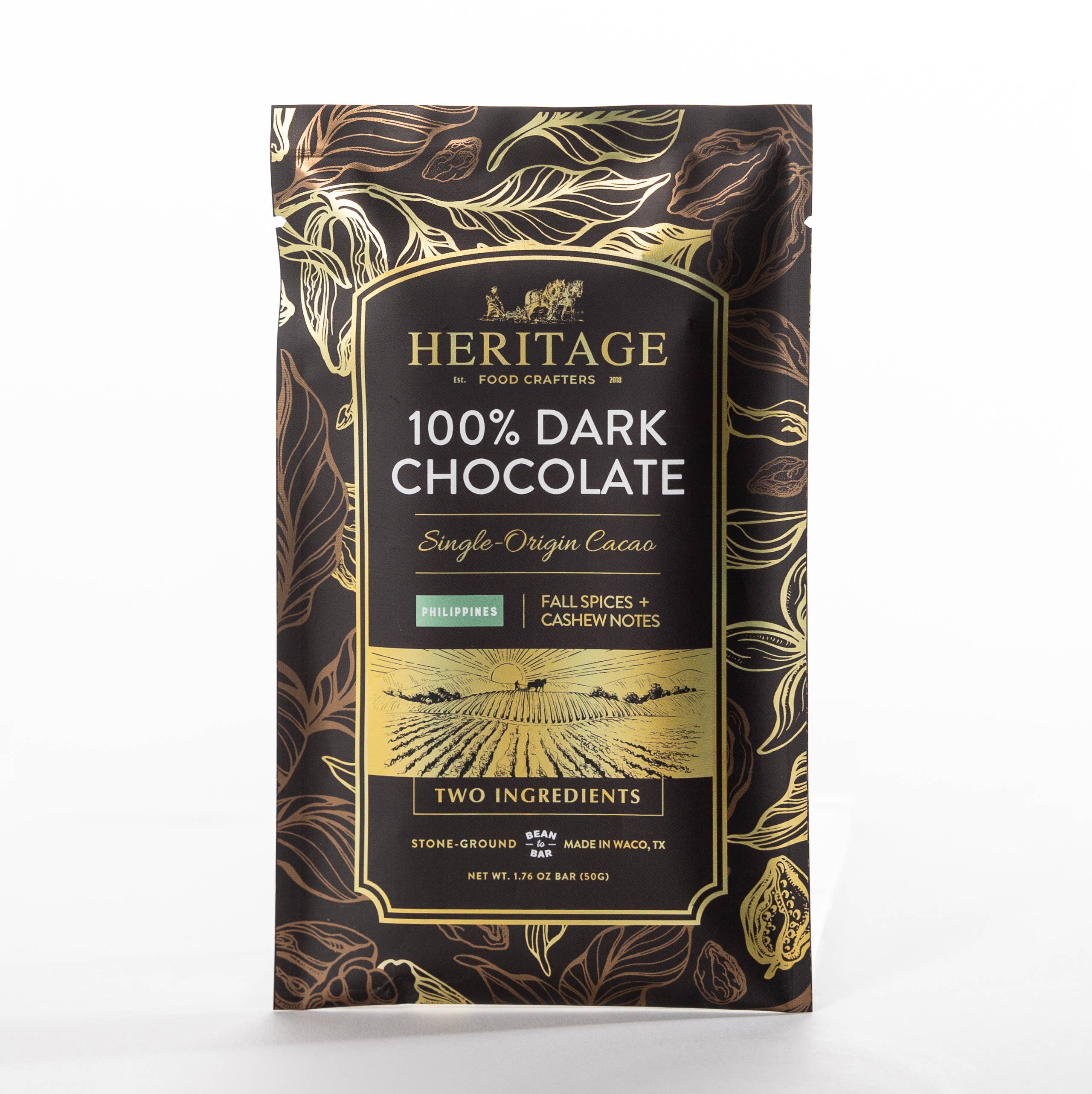 100% Philippines Dark 50g - Award-Winning Craft Chocolate Bars