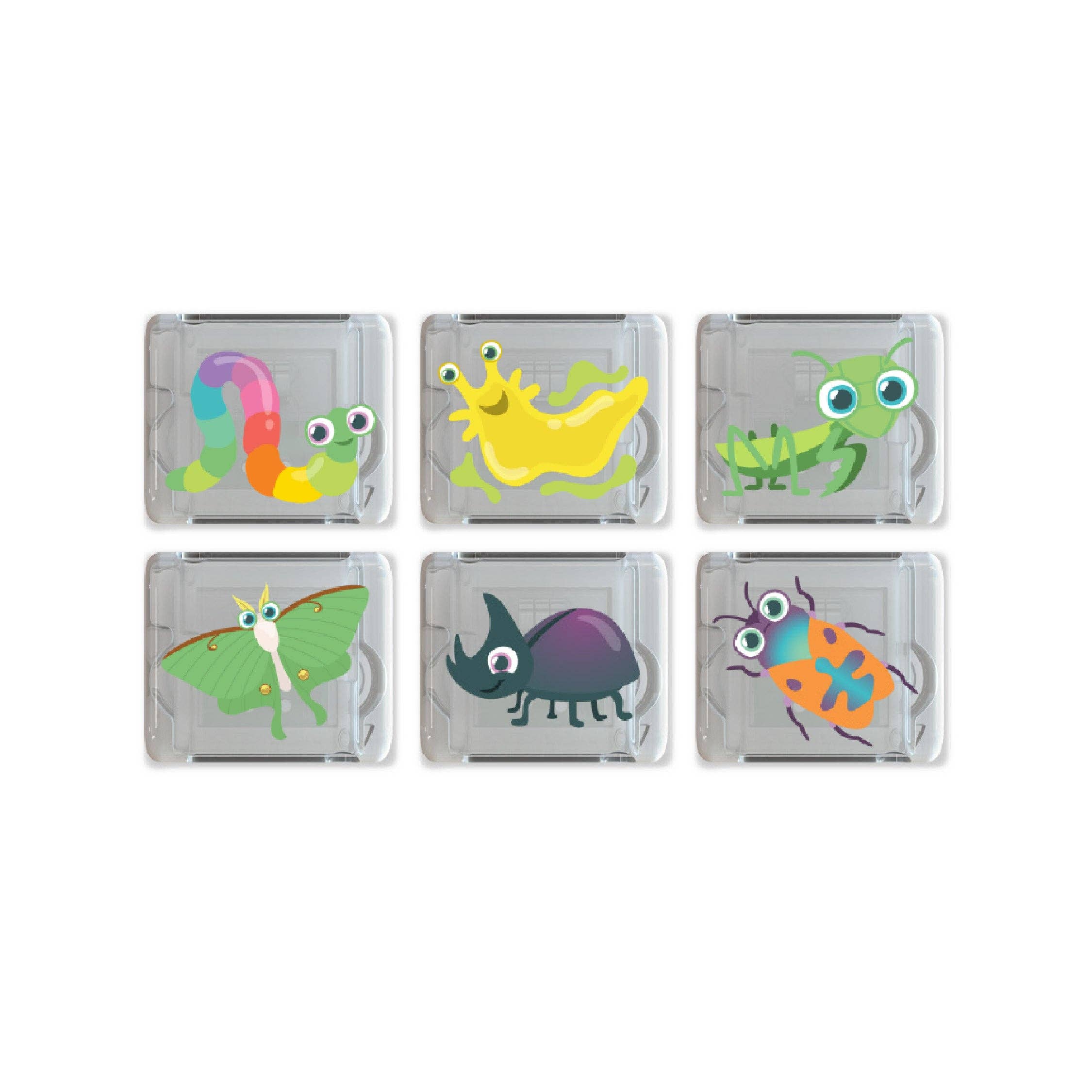 Glo Pals 6-Pack Insects Gift Set with light-up cubes