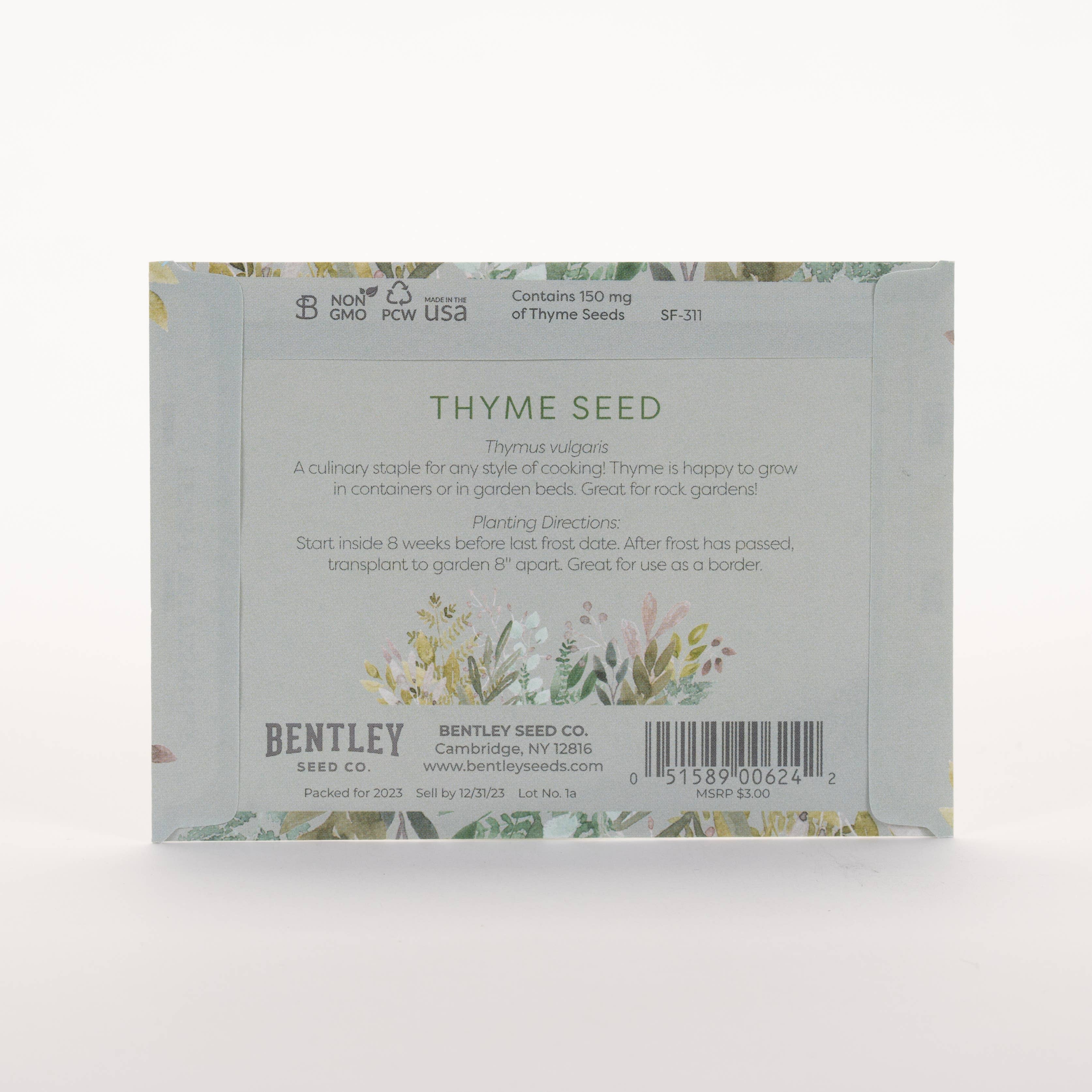 Bentley Seed Co. - Thank You Thyme Seed Packets